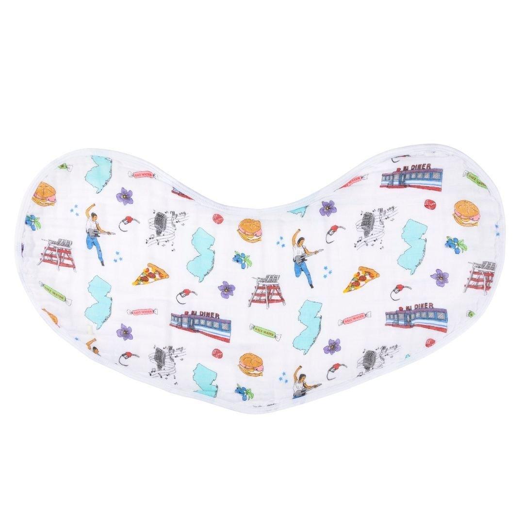 Baby Burp Cloth and Wraparound Bib (New Jersey Baby)-thumbmail-3