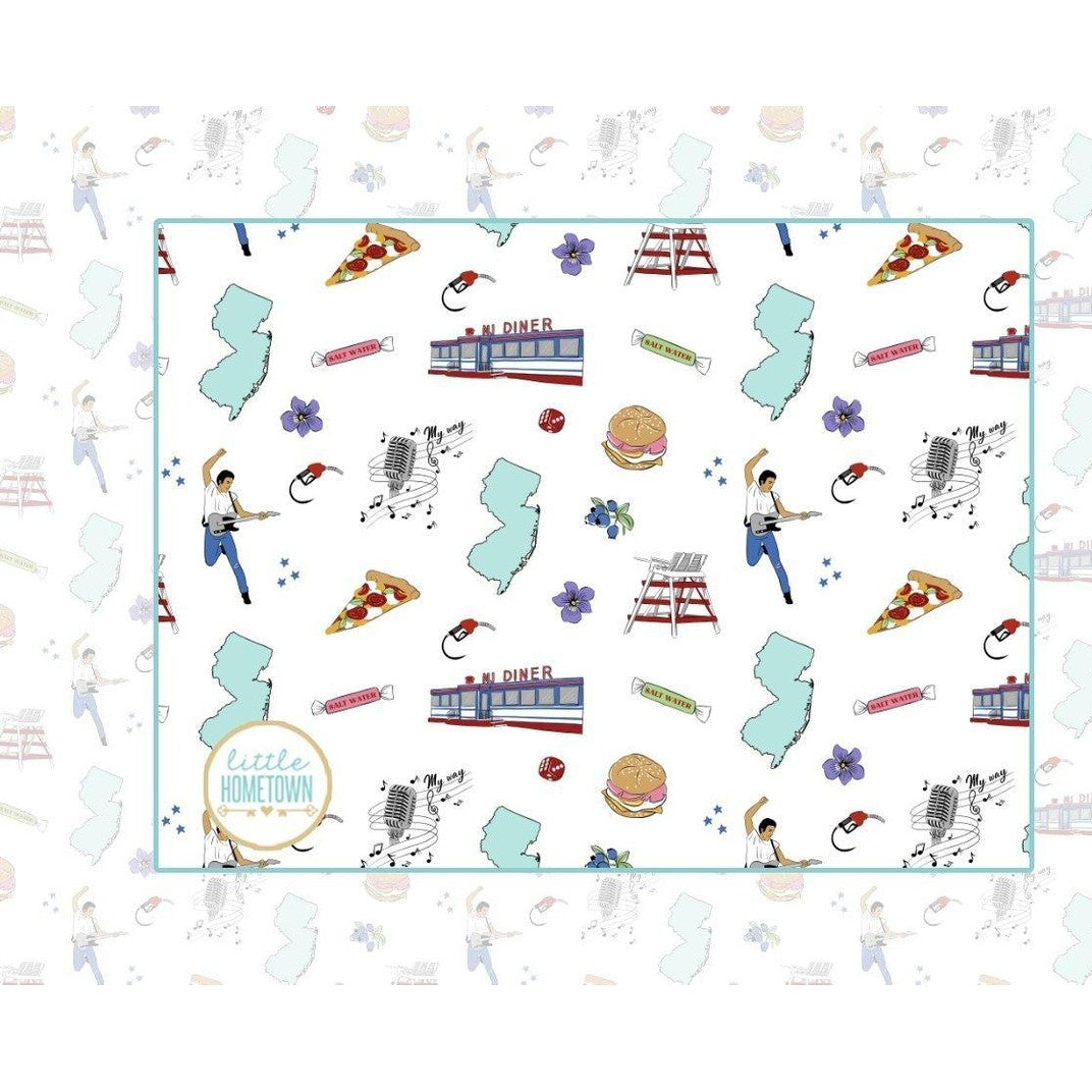 Baby Burp Cloth and Wraparound Bib (New Jersey Baby)-thumbmail-5