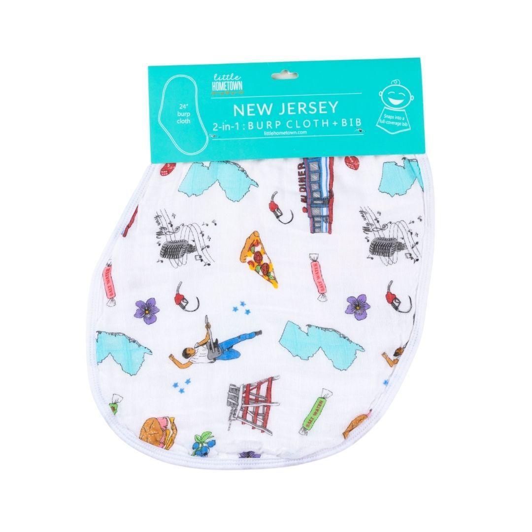 Baby Burp Cloth and Wraparound Bib (New Jersey Baby)-thumbmail-6