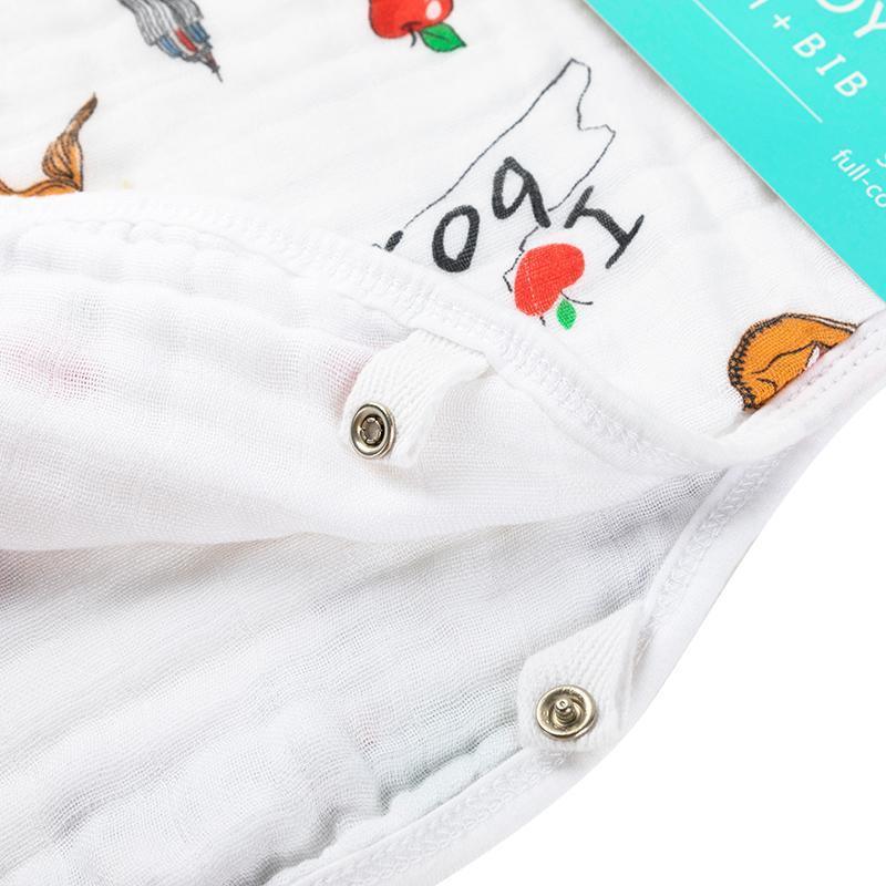 Baby Burp Cloth and Wraparound Bib:  New York Boy-thumbmail-4