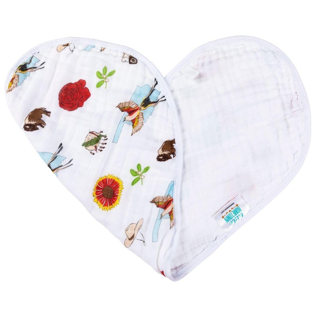 Baby Burp Cloth and Wraparound Bib:  Oklahoma Baby-thumbmail-3