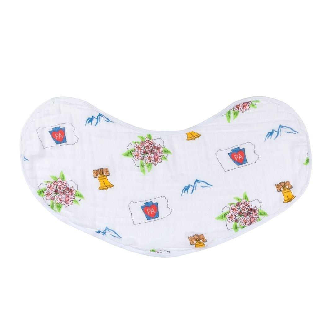 Baby Burp Cloth and Wraparound Bib: Pennsylvania Baby-thumbmail-4
