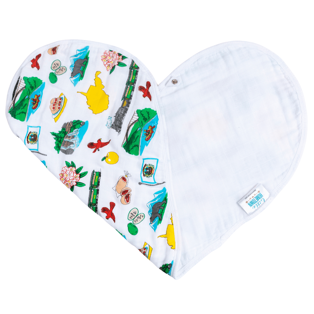 Baby Burp Cloth & Bib Combo: West Virginia-thumbmail-6