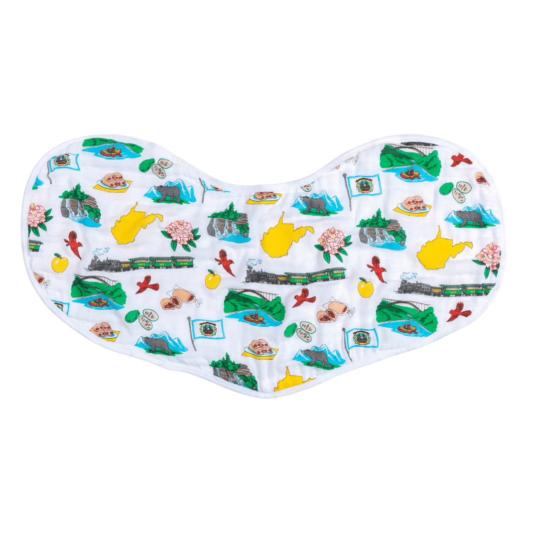 Baby Burp Cloth & Bib Combo: West Virginia-thumbmail-4