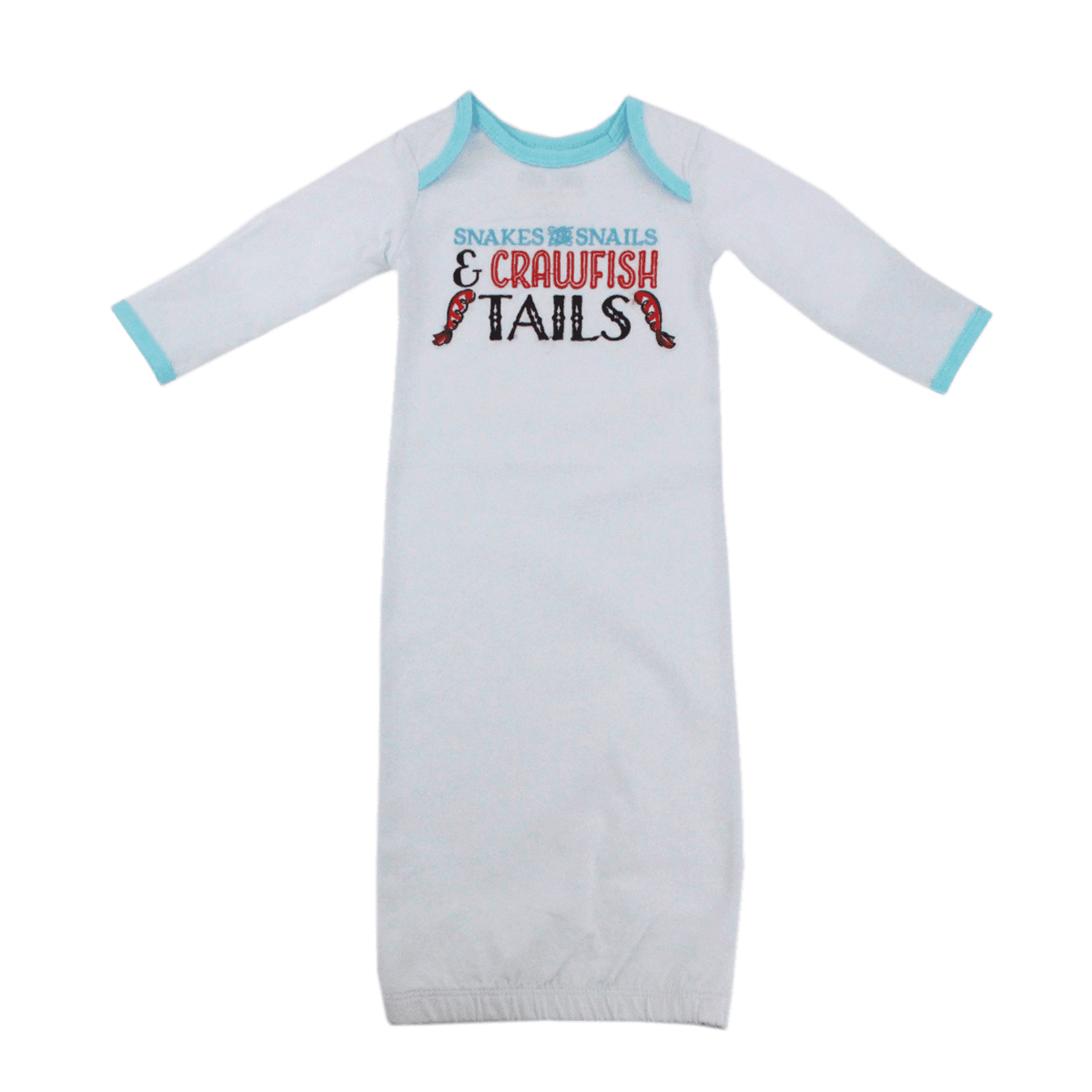 Baby Gown (0-3 Months): Snakes and Snails and Crawfish Tails-thumbmail-5