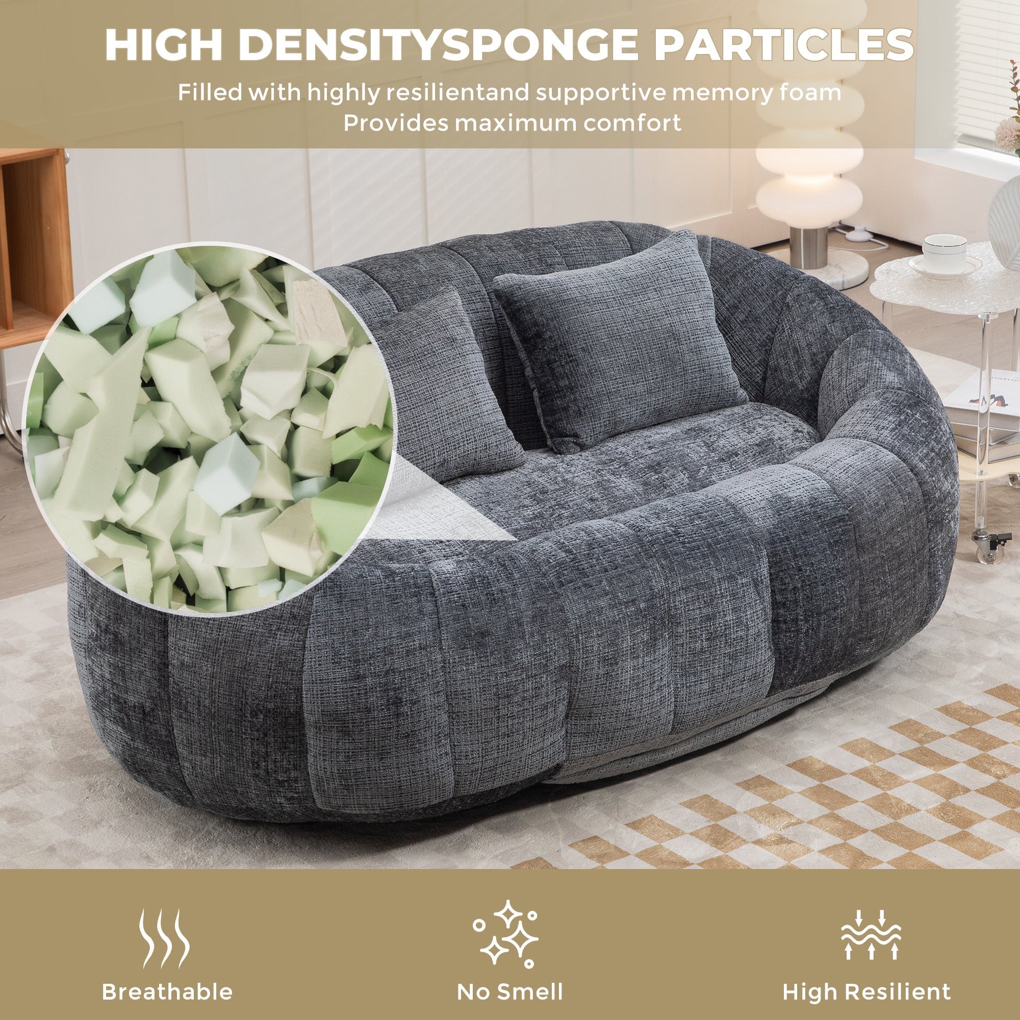 Bean Bag Lazy Sofa Durable Comfort Lounger-thumbmail-6