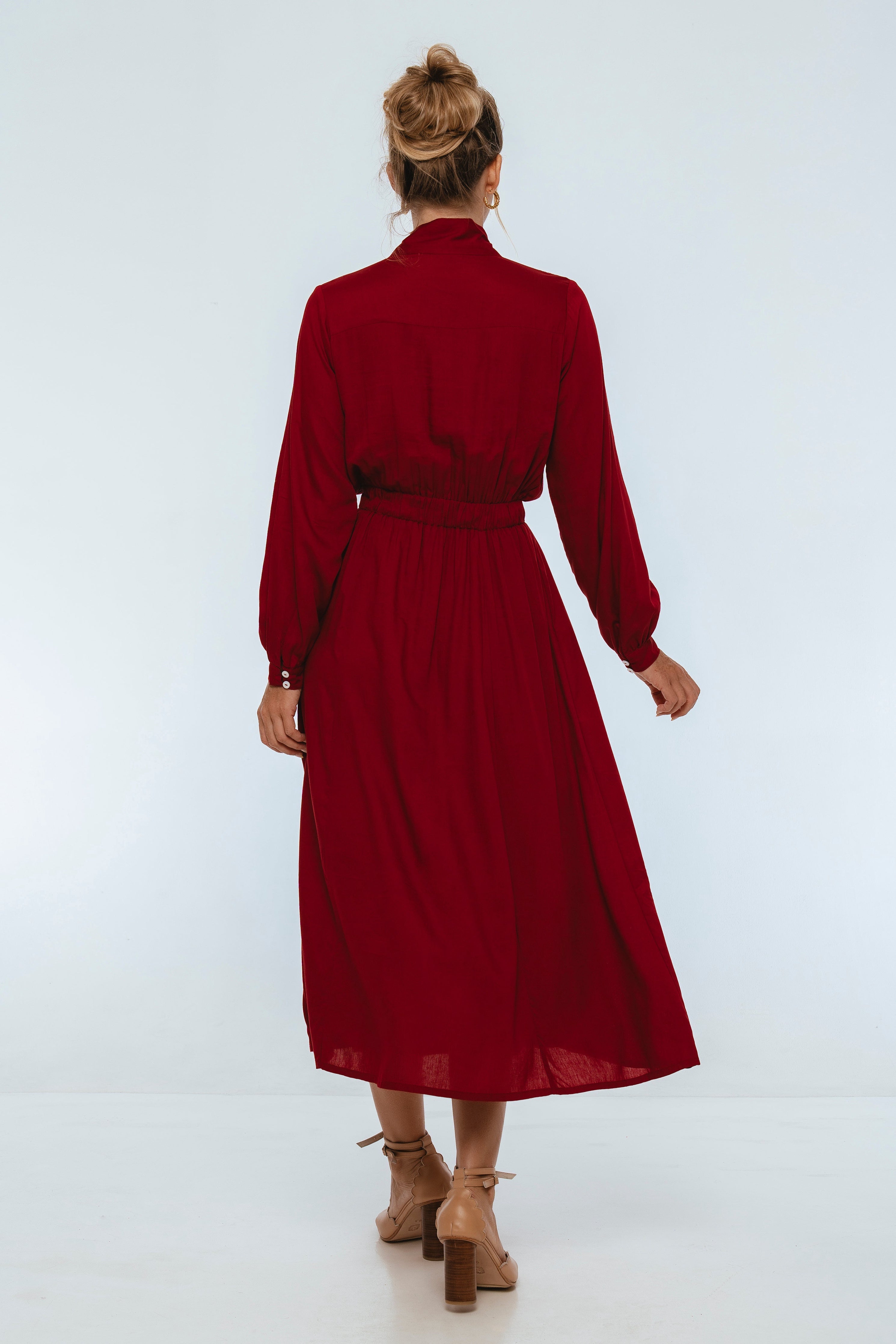 Evelina Long Sleeve Midi Dress-thumbmail-6