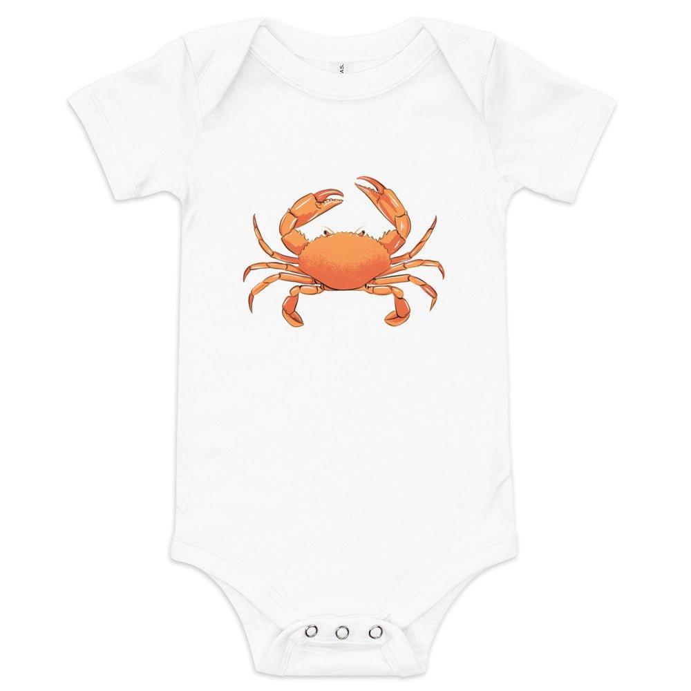 Crab Baby Short Sleeve One Piece-thumbmail-1