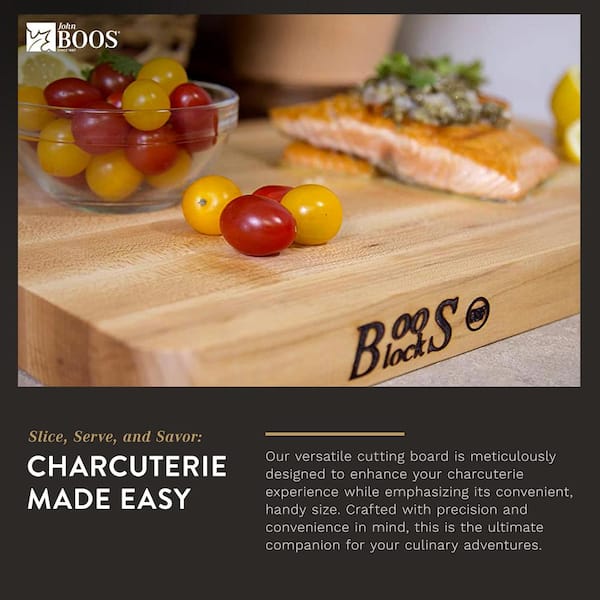 John Boos Wood 16 X 10 In. Rectangular Maple Chop N Slice Reversible Cutting Board-thumbmail-6
