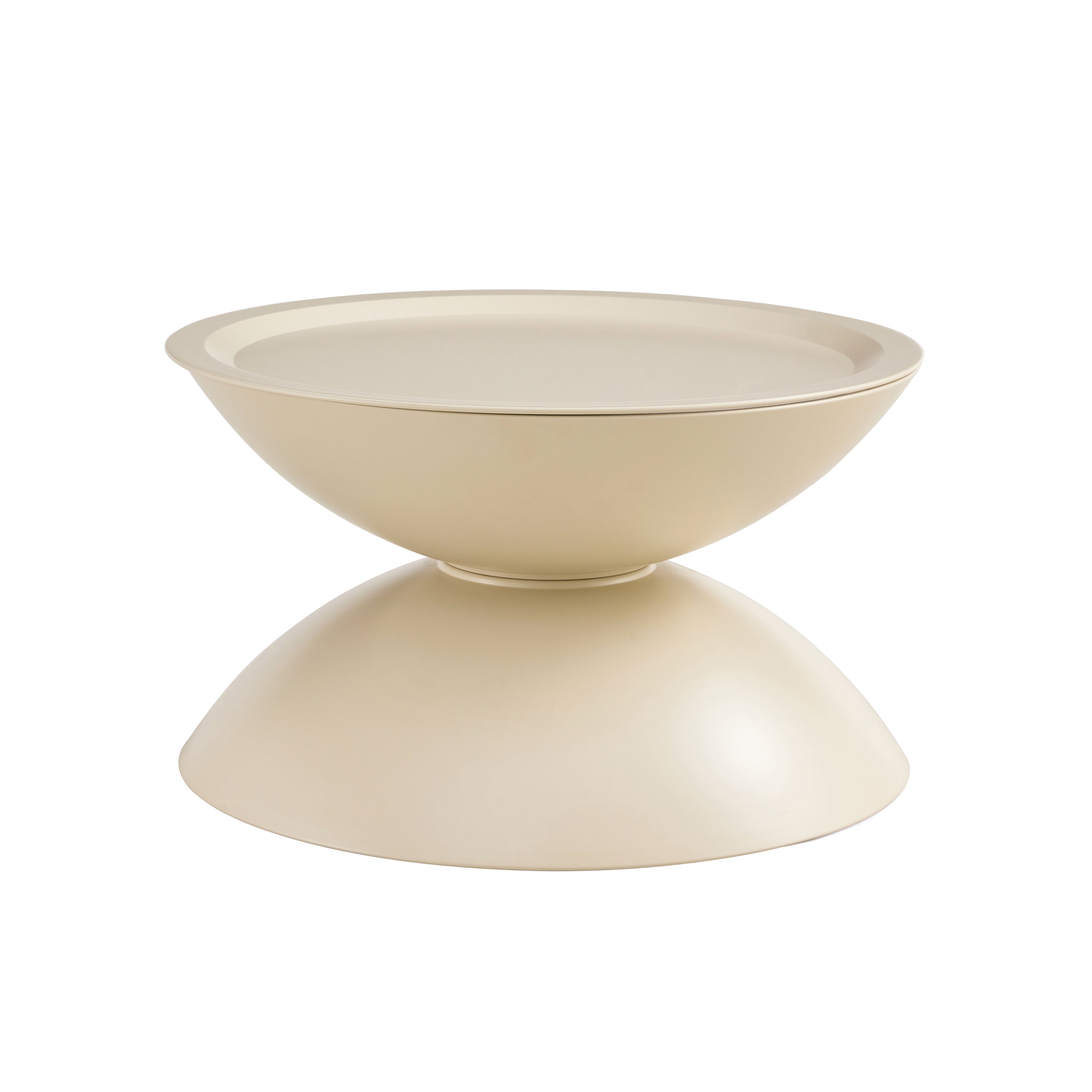 Set of 2 Milk White Coffee Table and End Table With Storage.-thumbmail-10