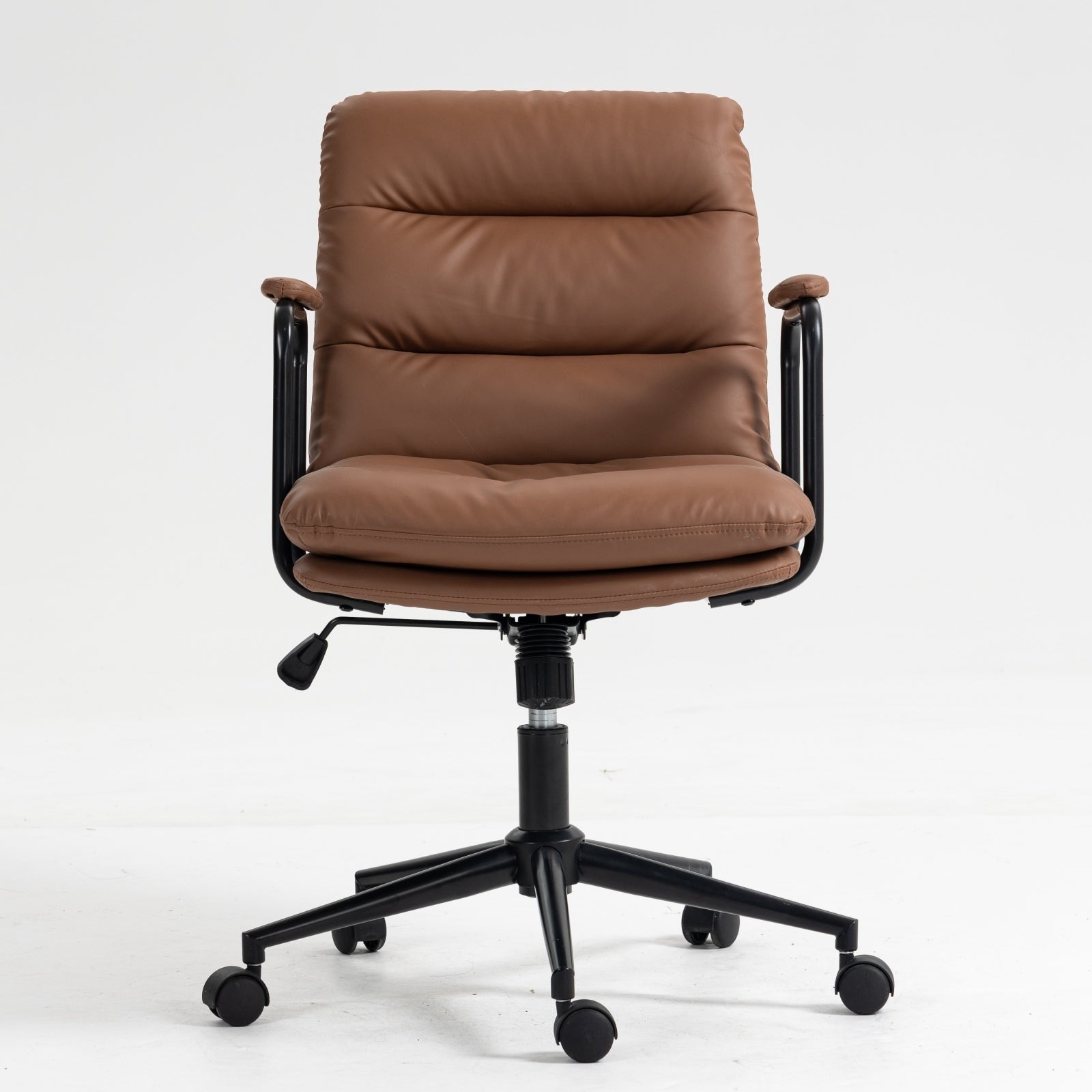 Mid Back PU Leather Home Office Chair-thumbmail-4