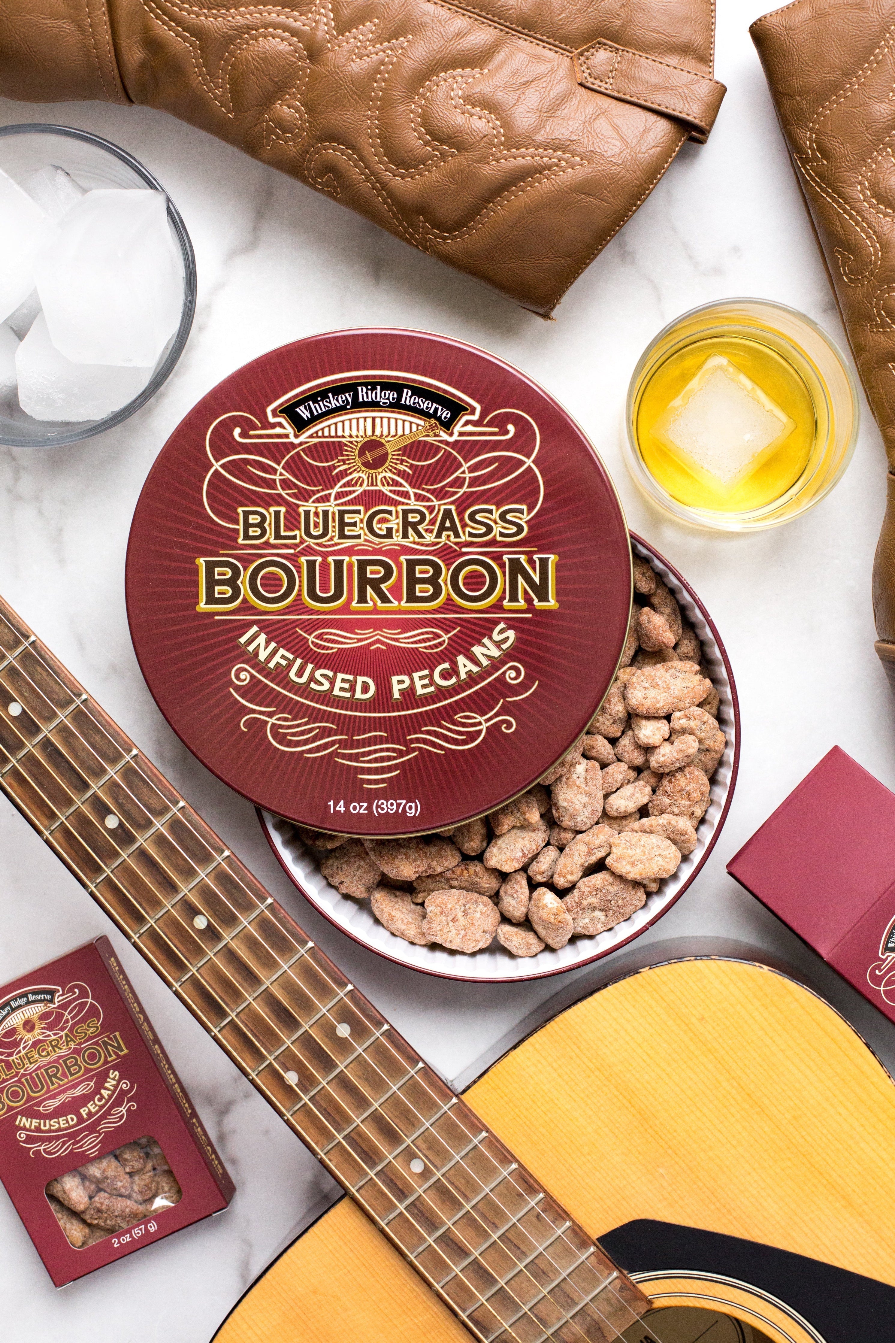 Bourbon Pecan Tin 14 Oz Candied Nuts-thumbmail-4