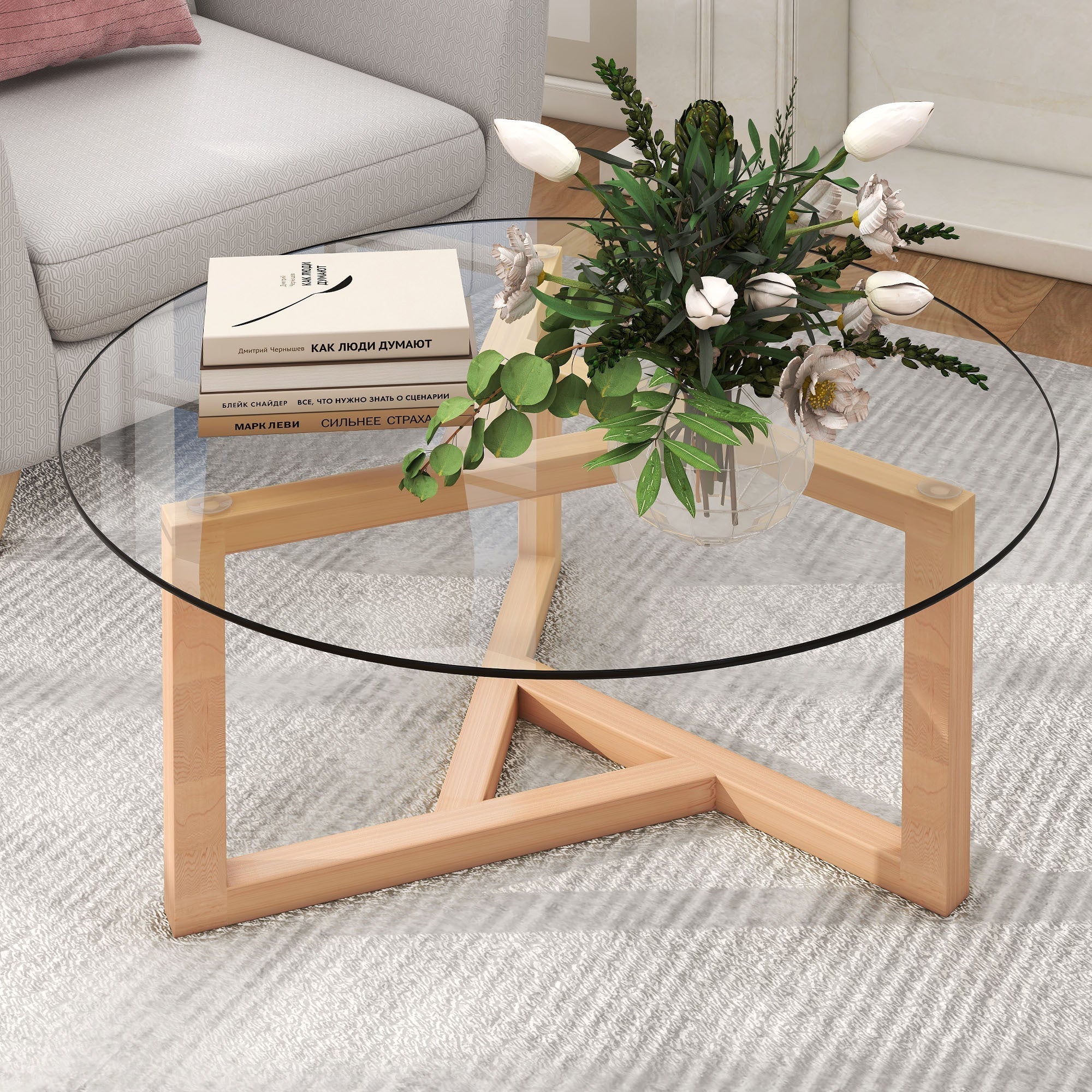 Round Glass Modern Coffee Table-thumbmail-6