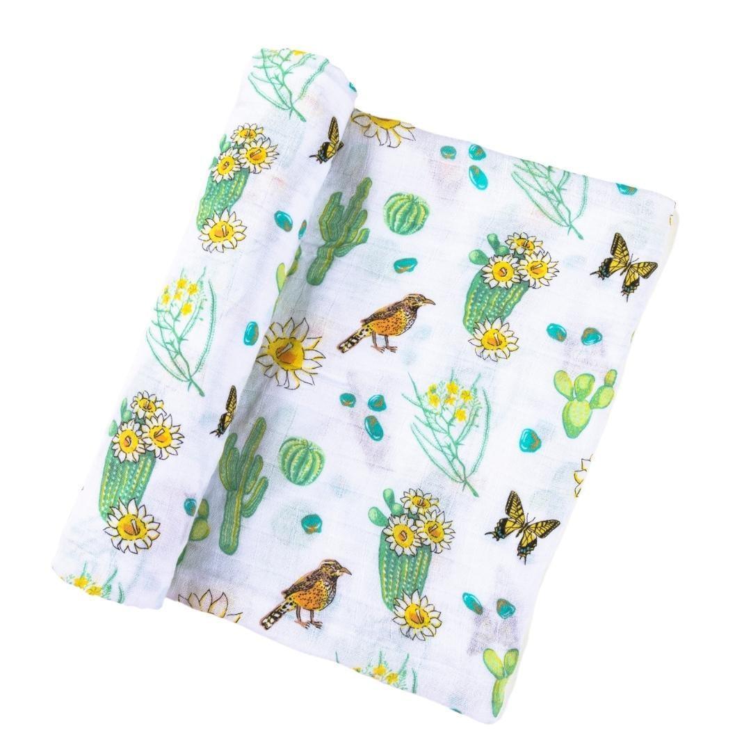 Cactus Blossom Baby Muslin Swaddle Blanket-thumbmail-7