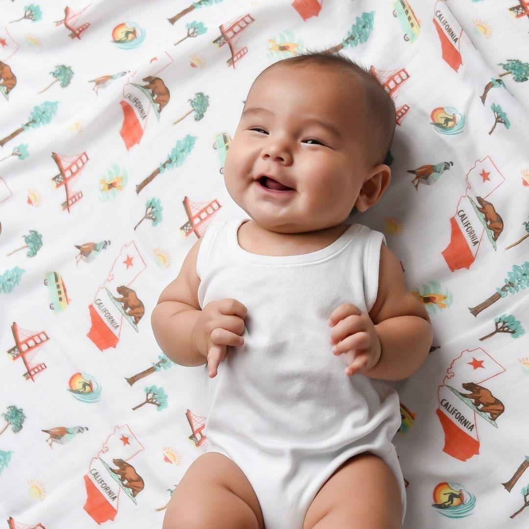 California Baby Muslin Swaddle Blanket-thumbmail-4