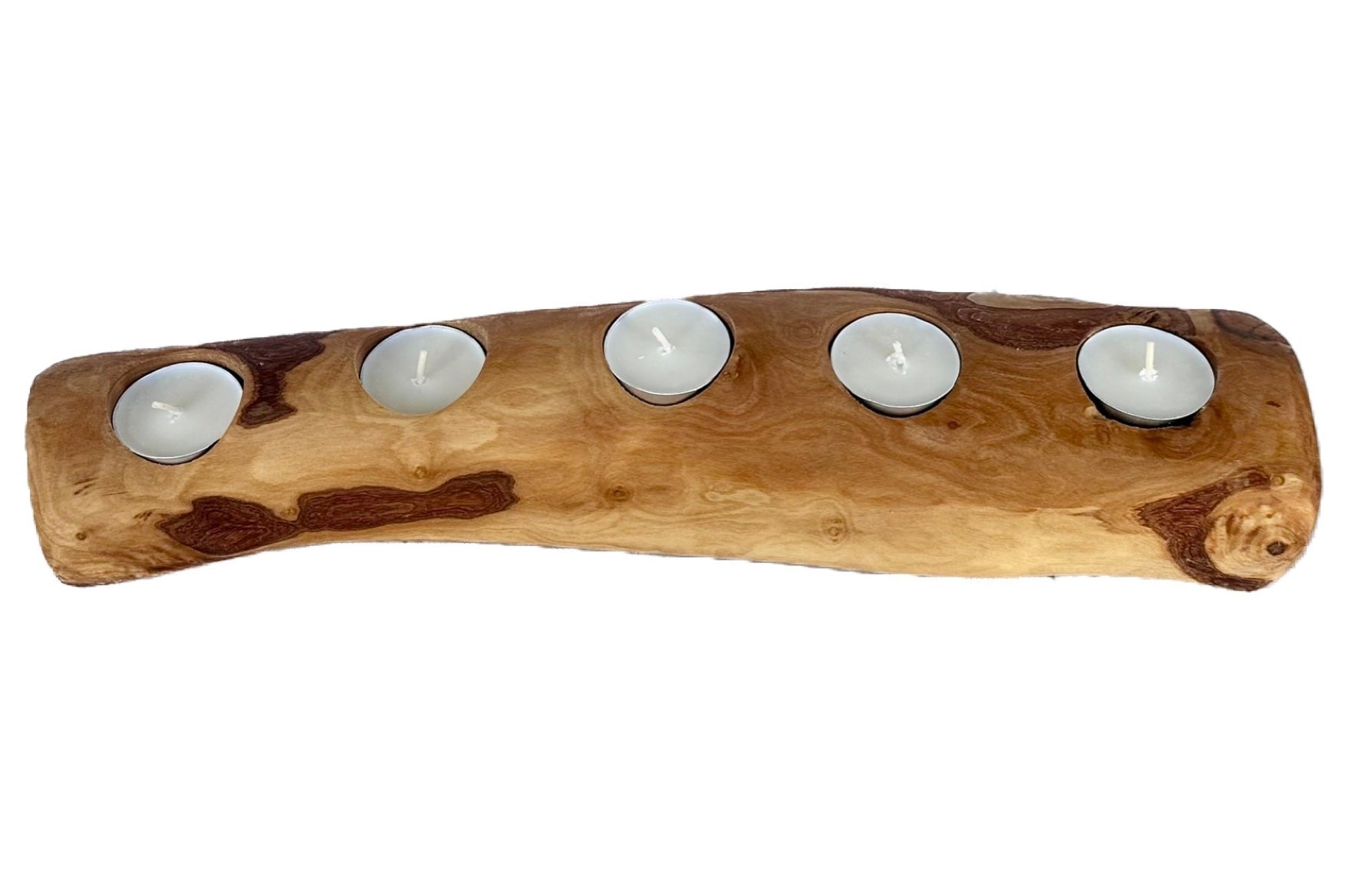 Olive Wood Candle Holder-thumbmail-2
