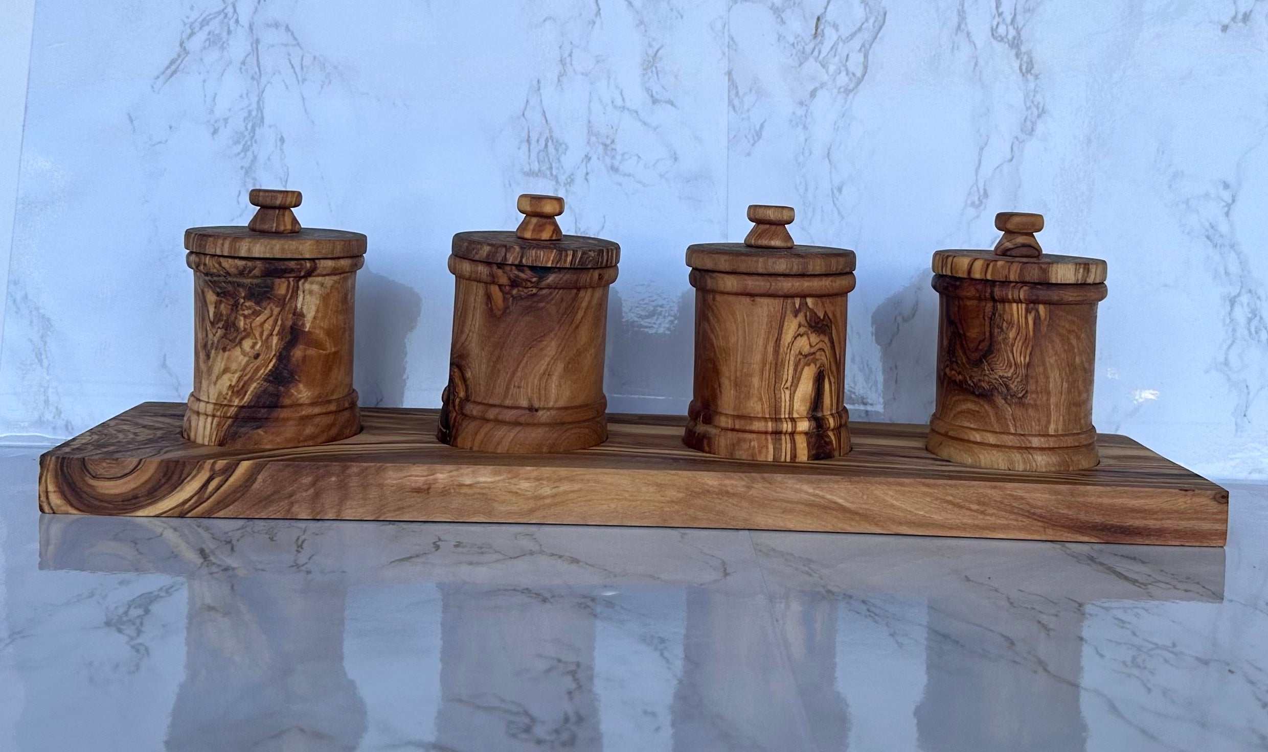 Olive Wood Canister Set-thumbmail-3