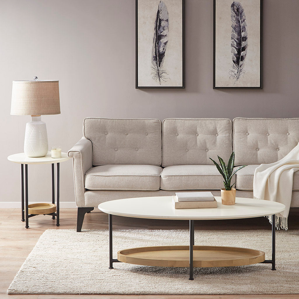 Monte Oval White/Natural Coffee Table-thumbmail-2