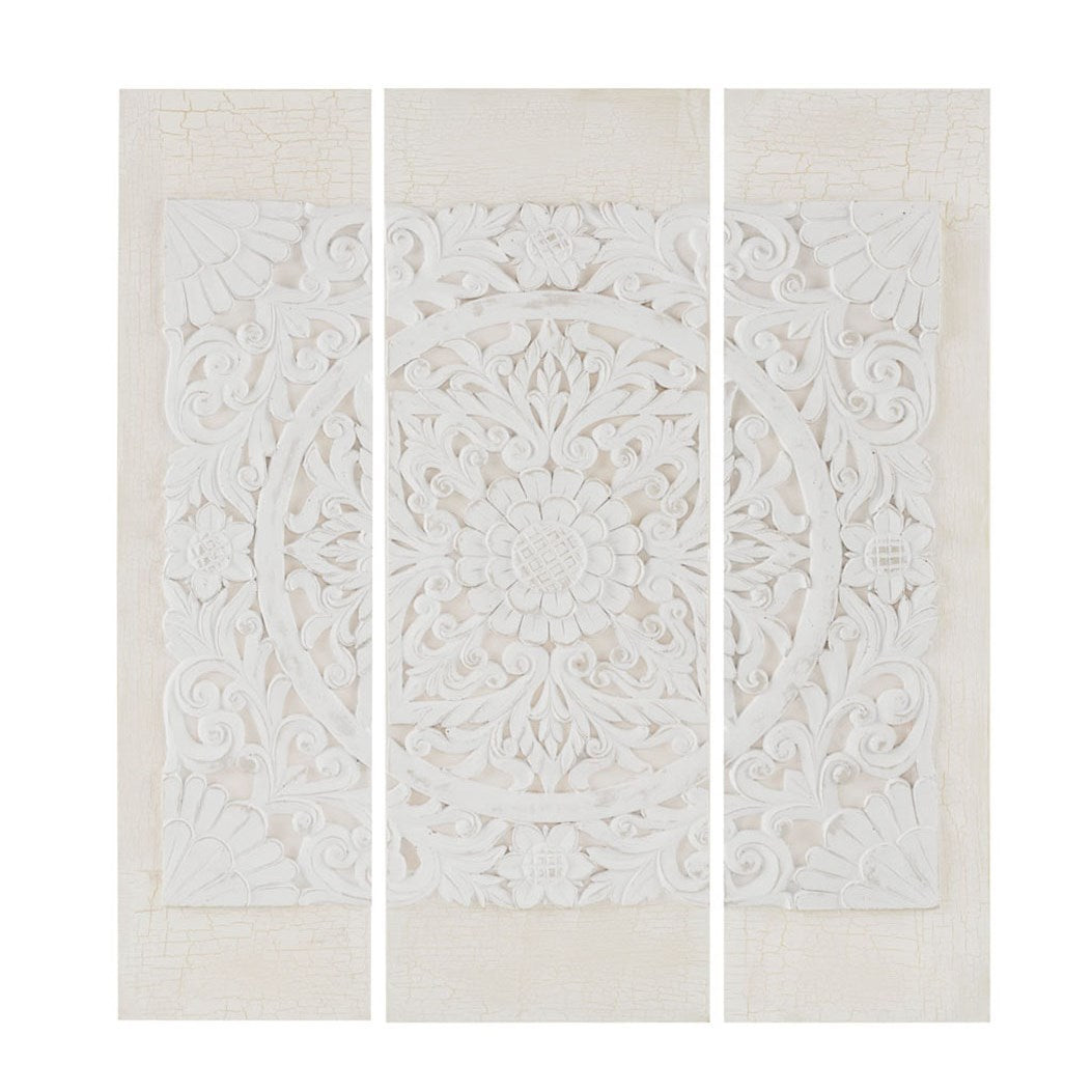 Triptych 3-Piece Dimensional Resin Canvas Wall Art Set-thumbmail-1