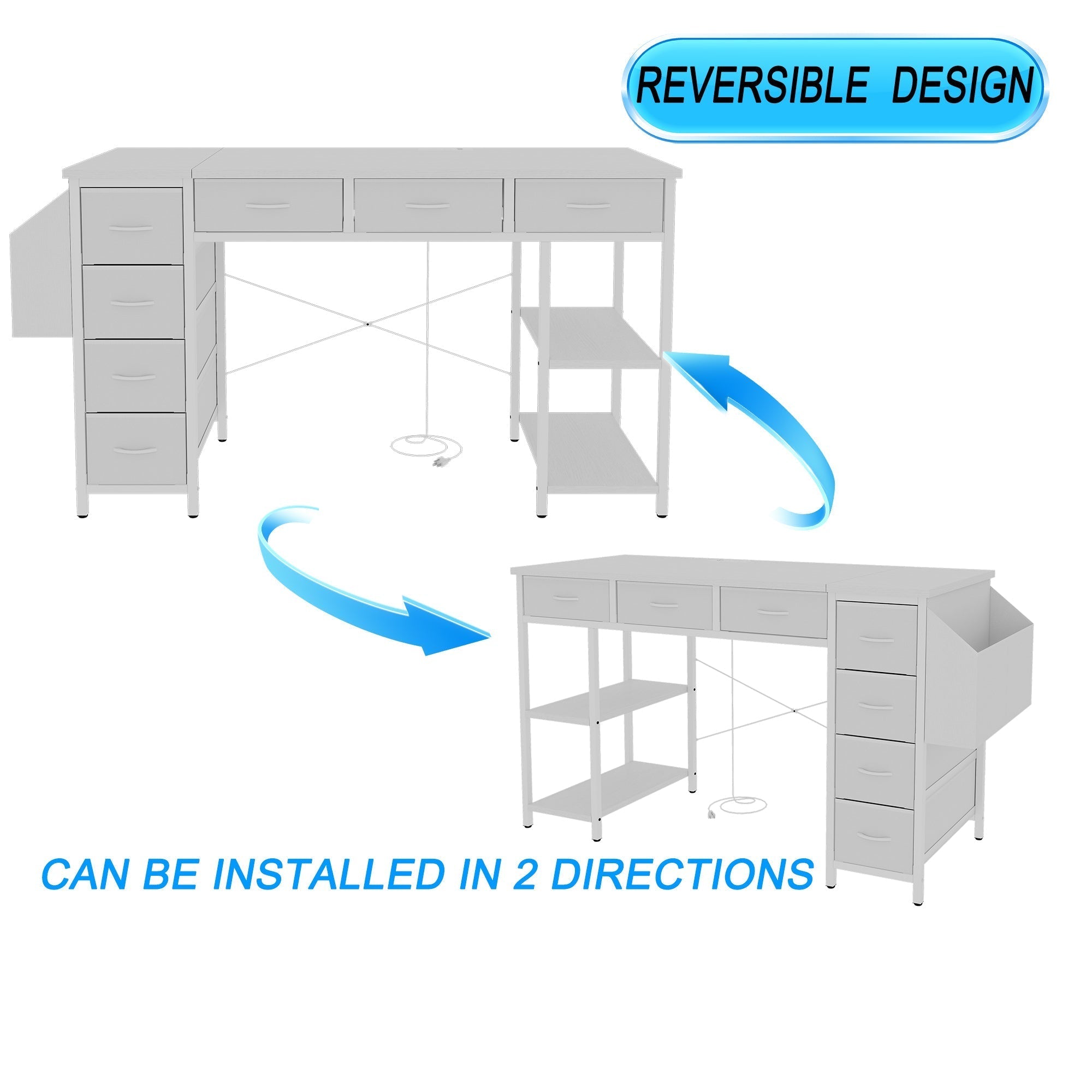 47' Computer Desk With Power Outlet-thumbmail-6