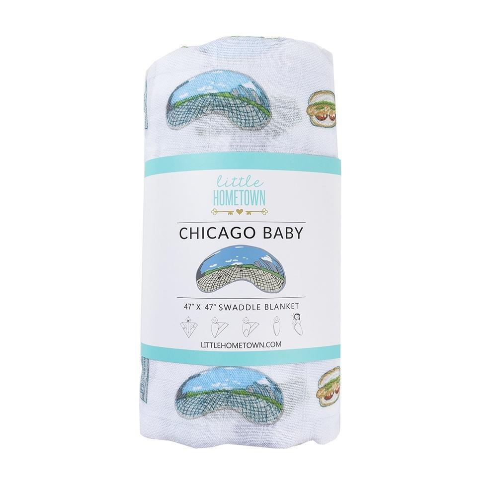 Chicago Baby Muslin Swaddle Blanket-thumbmail-5