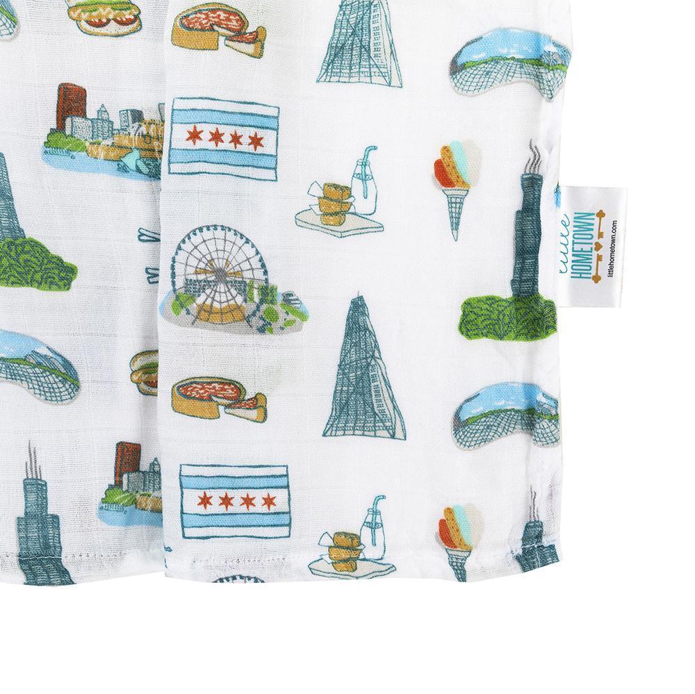 Chicago Baby Muslin Swaddle Blanket-thumbmail-3