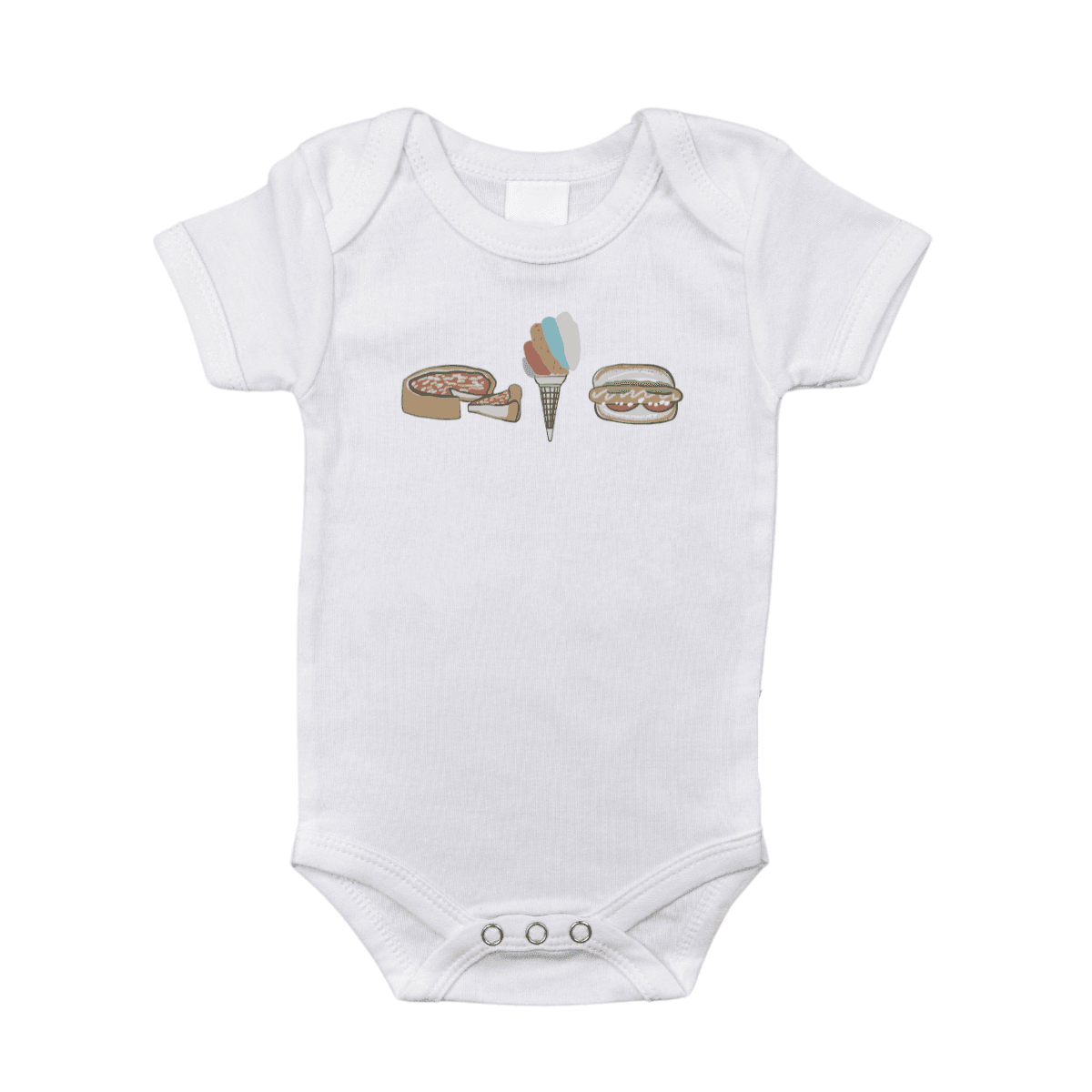 Chicago Foodie Baby Onesie-thumbmail-1