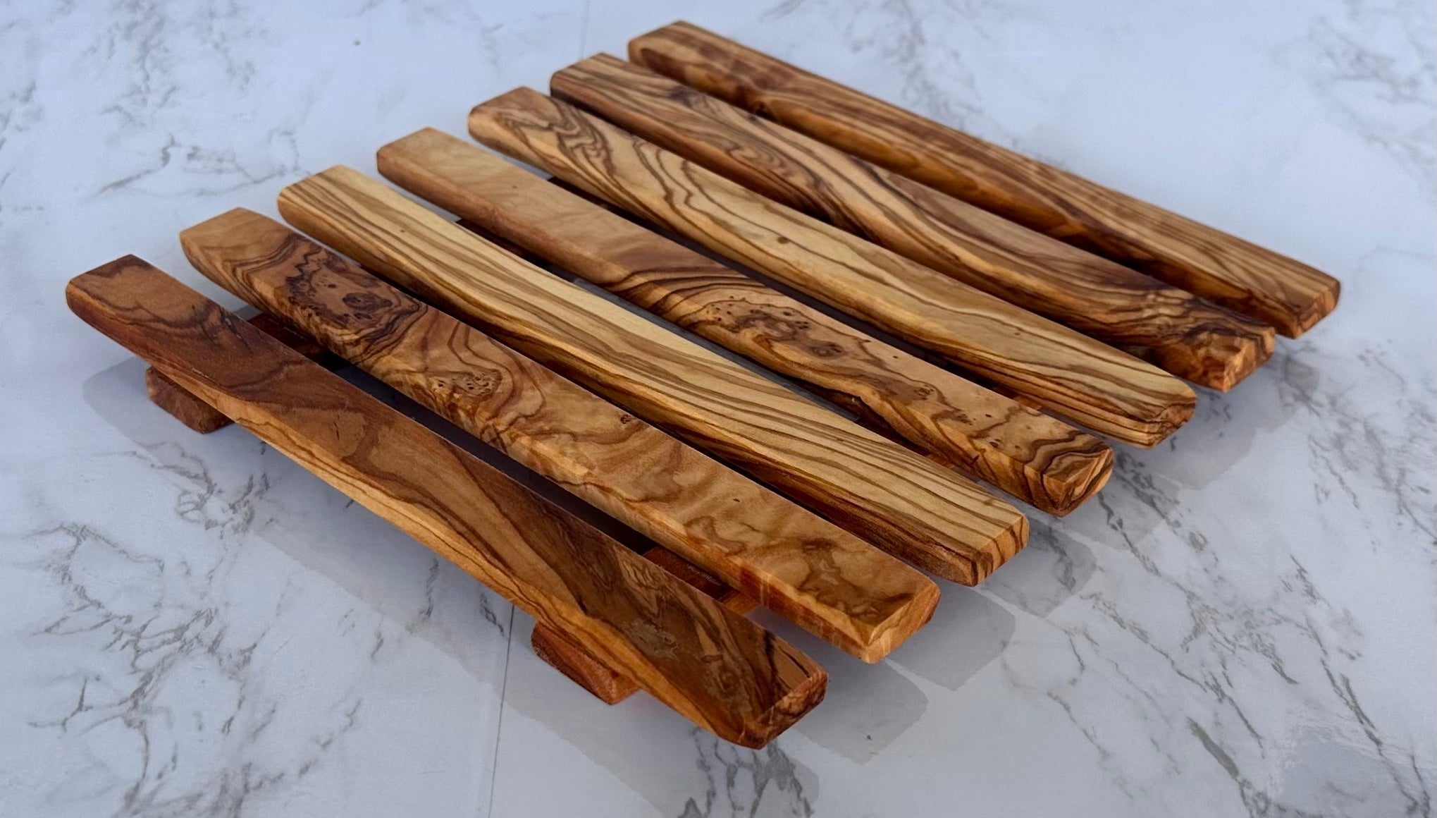 Olive Wood Pan Coaster-thumbmail-3