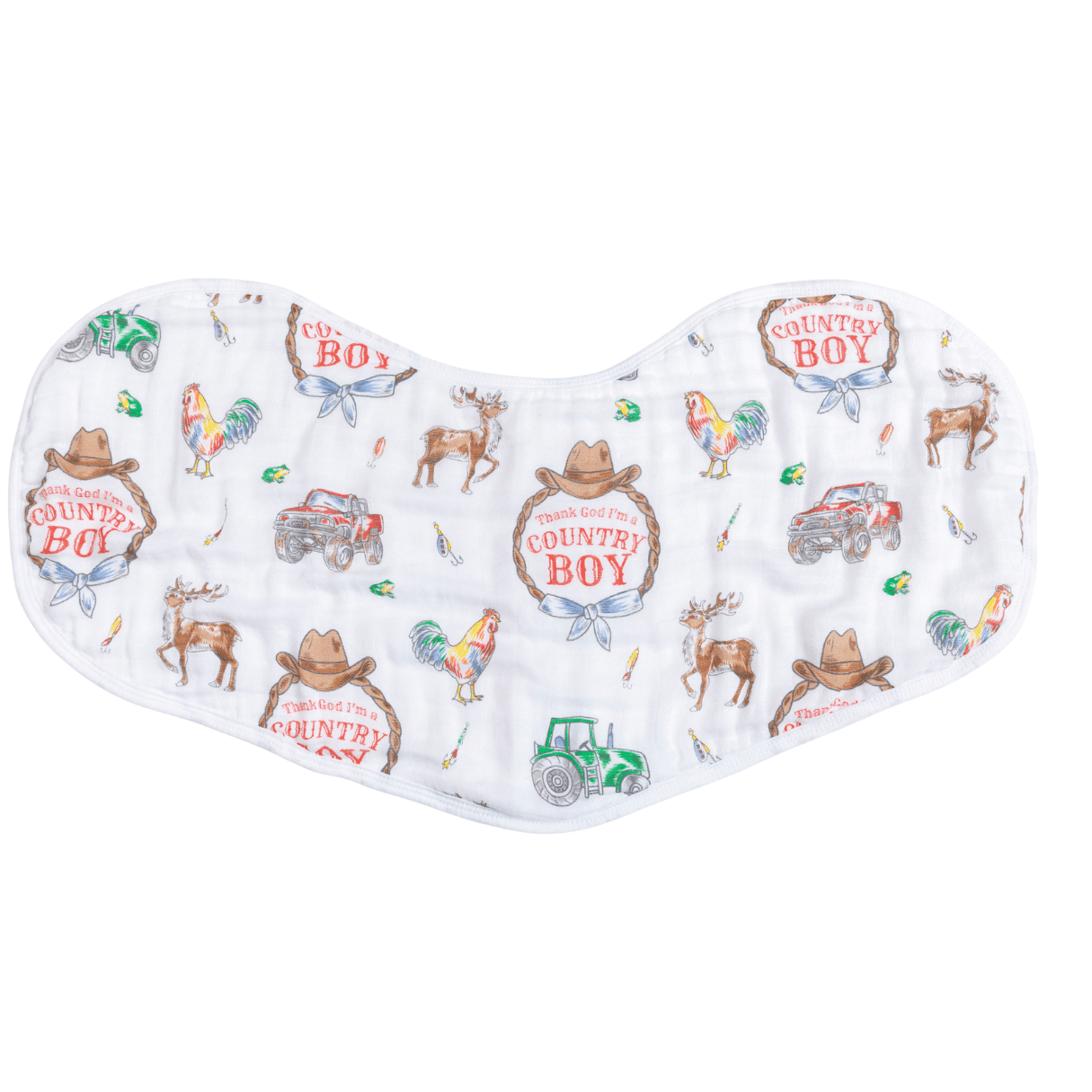 Country Boy 2 in 1 Burp Cloth and Bib Combo-thumbmail-1
