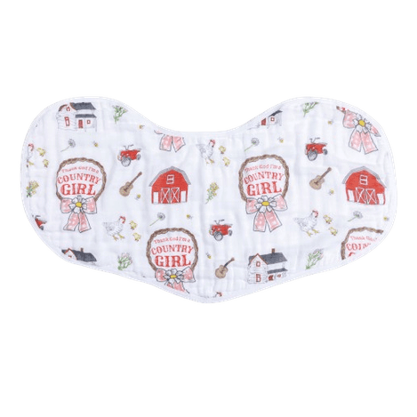 Country Girl 2 in 1 Burp Cloth and Bib Combo-thumbmail-2