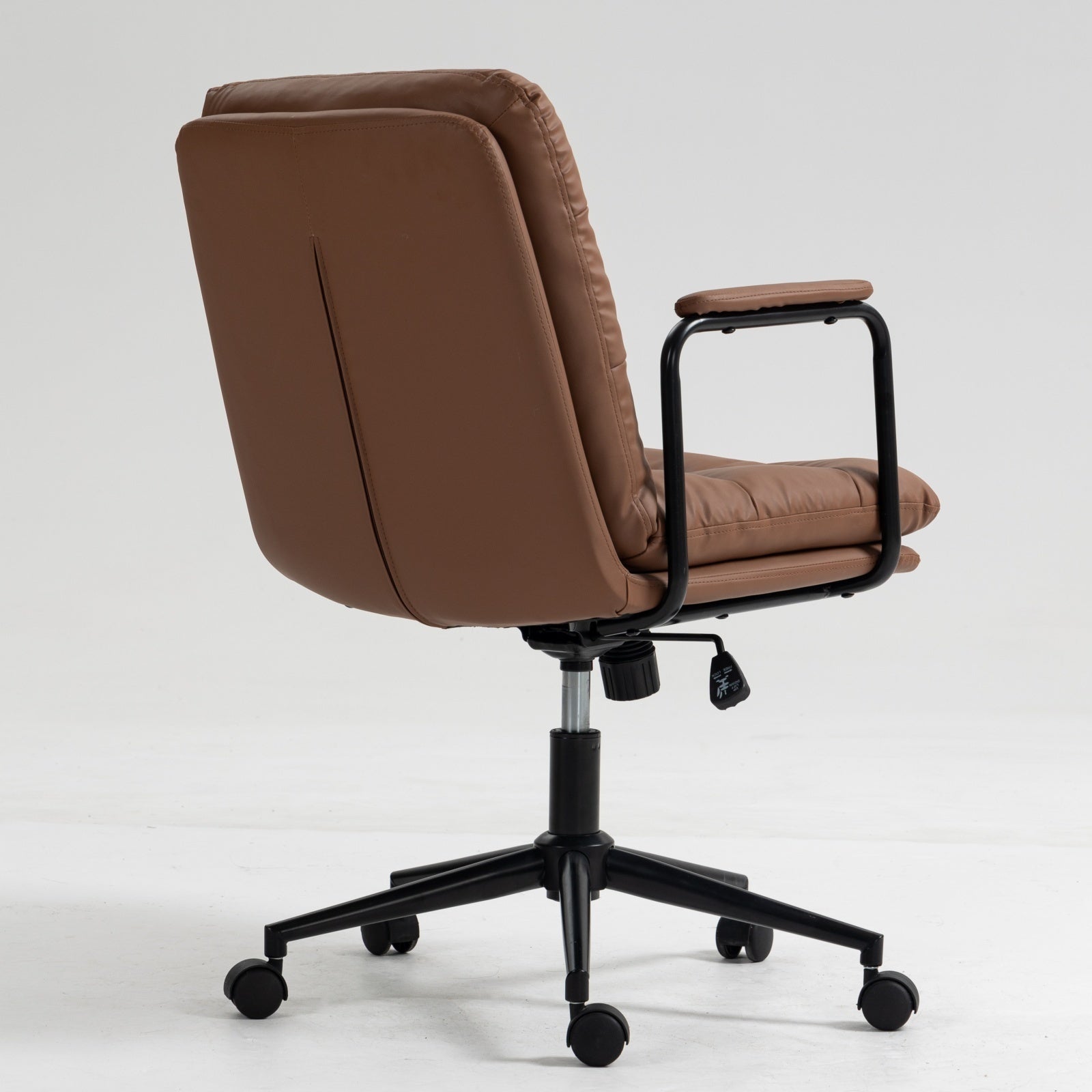 Mid Back PU Leather Home Office Chair-thumbmail-5