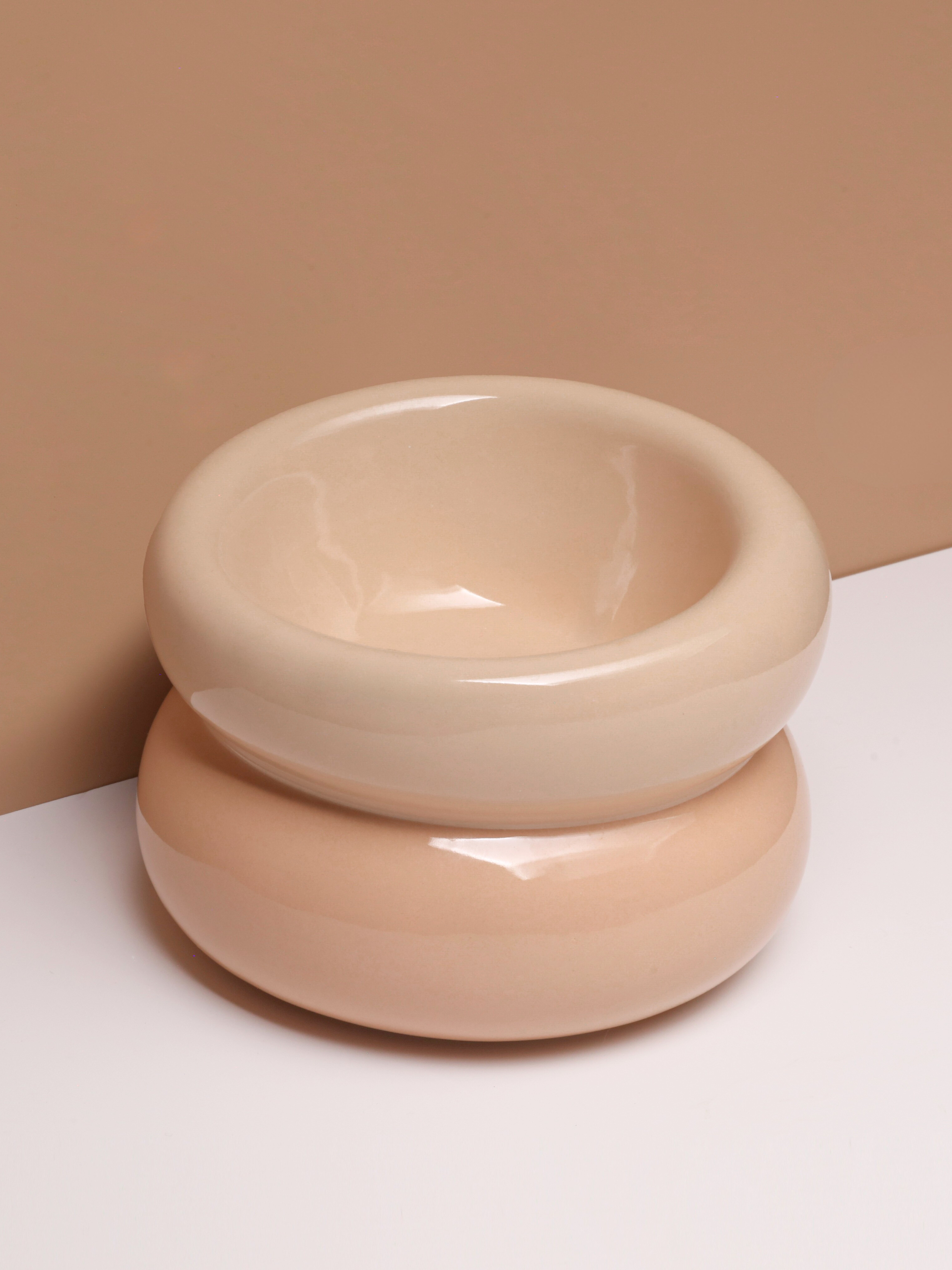 Soufflé Pet Bowl - Cream Beige-thumbmail-9
