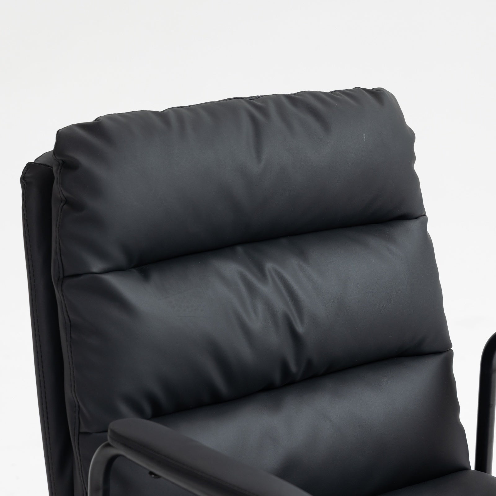 Mid Back Ergonomic PU Leather Rolling Swivel Chair-thumbmail-5