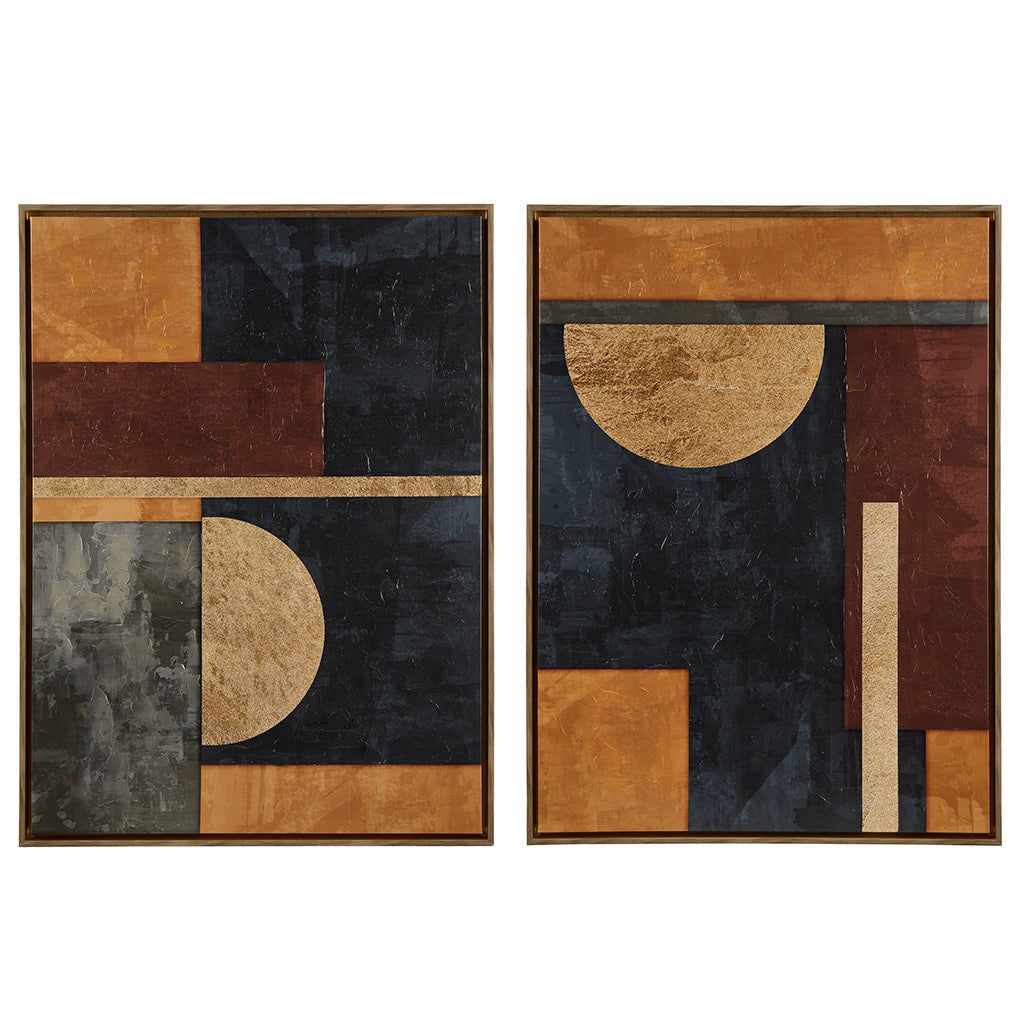 Hand-Embellished Abstract 2-Piece Framed Canvas-thumbmail-5