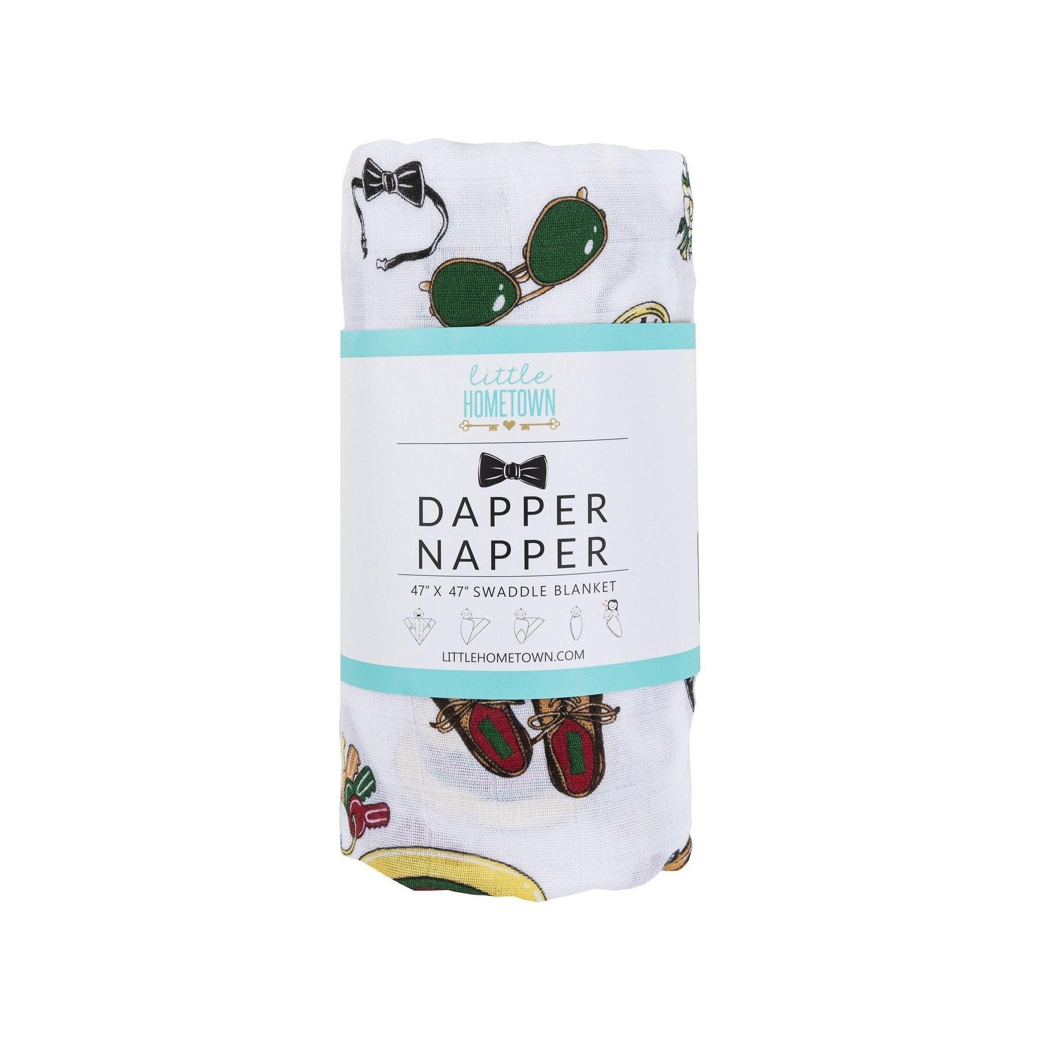 Dapper Napper Baby Muslin Swaddle Blanket-thumbmail-3