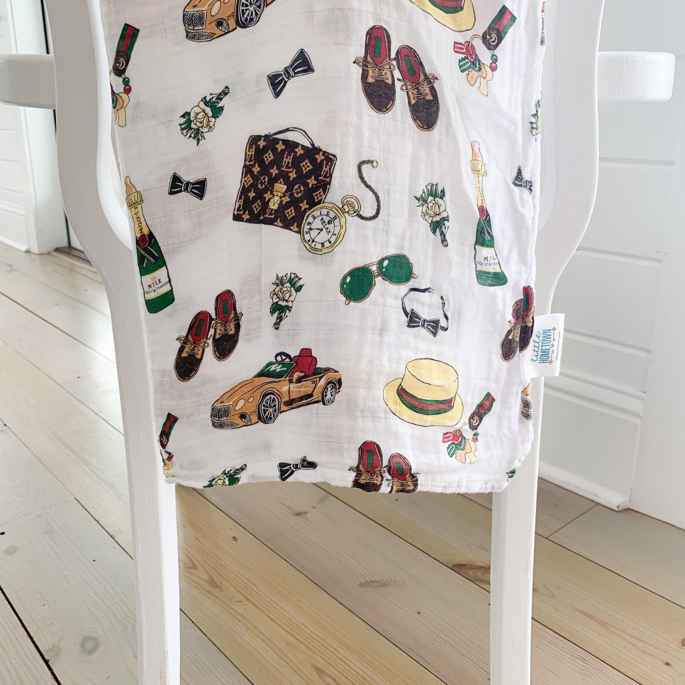 Dapper Napper Baby Muslin Swaddle Blanket-thumbmail-6