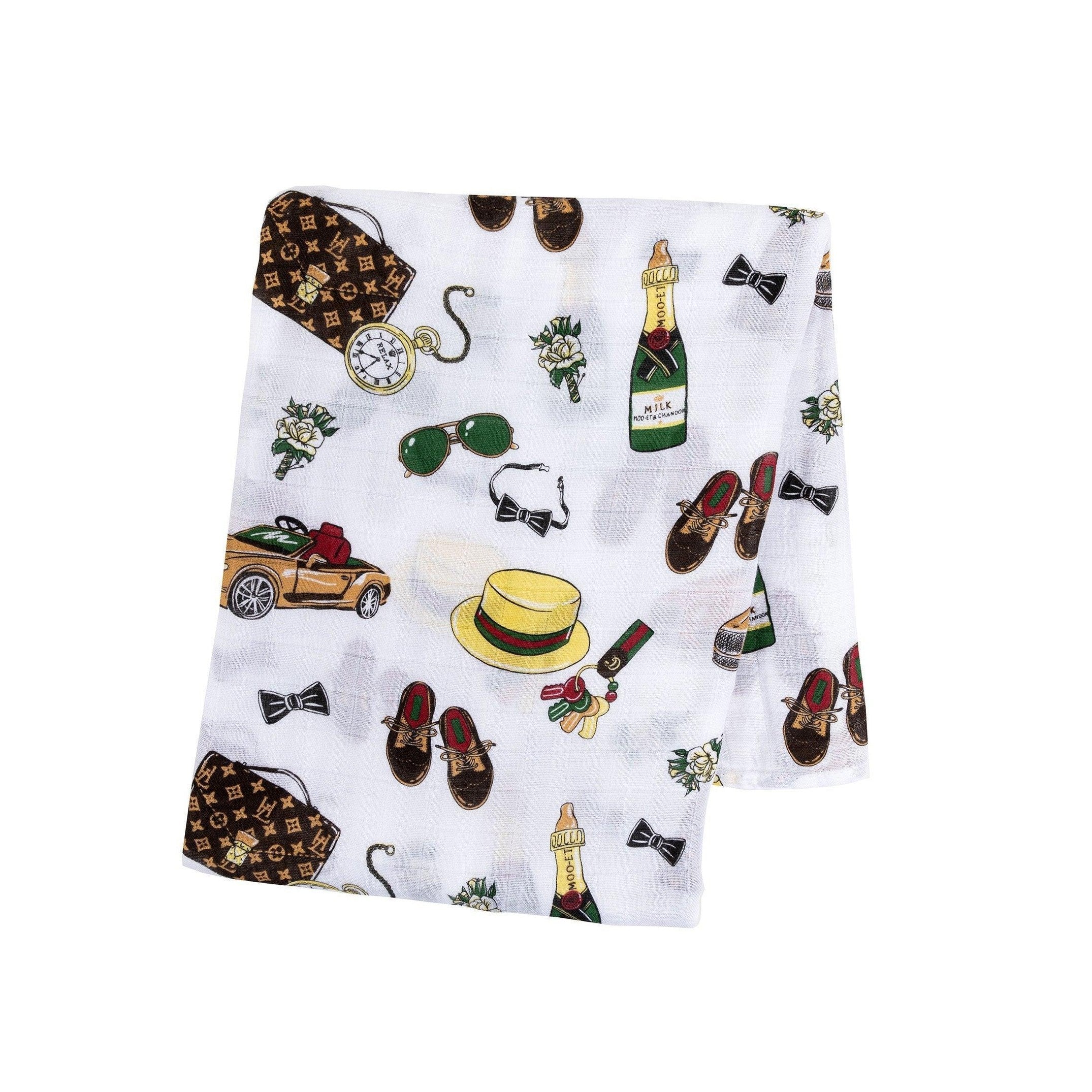 Dapper Napper Baby Muslin Swaddle Blanket-thumbmail-2