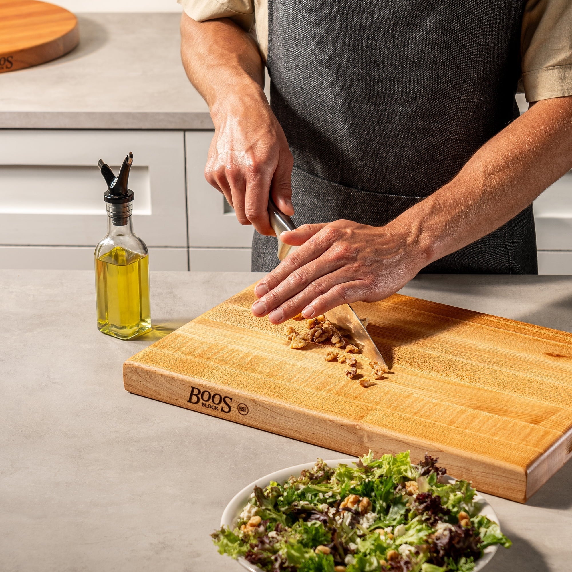 John Boos R-Board Reversible Wood Cutting Board, 18" X 12" X 1 1/2", Maple-thumbmail-5