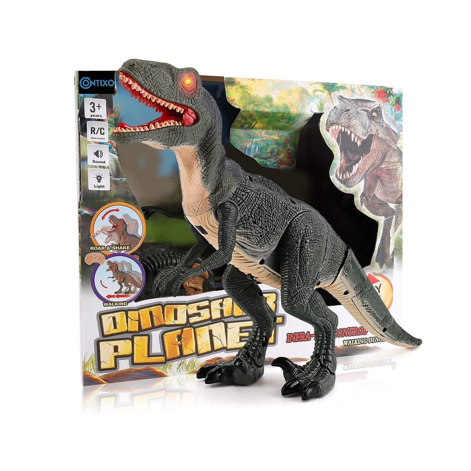 Contixo DR1 Remote Control Walking Velociraptor Dinosaur Toy-thumbmail-2