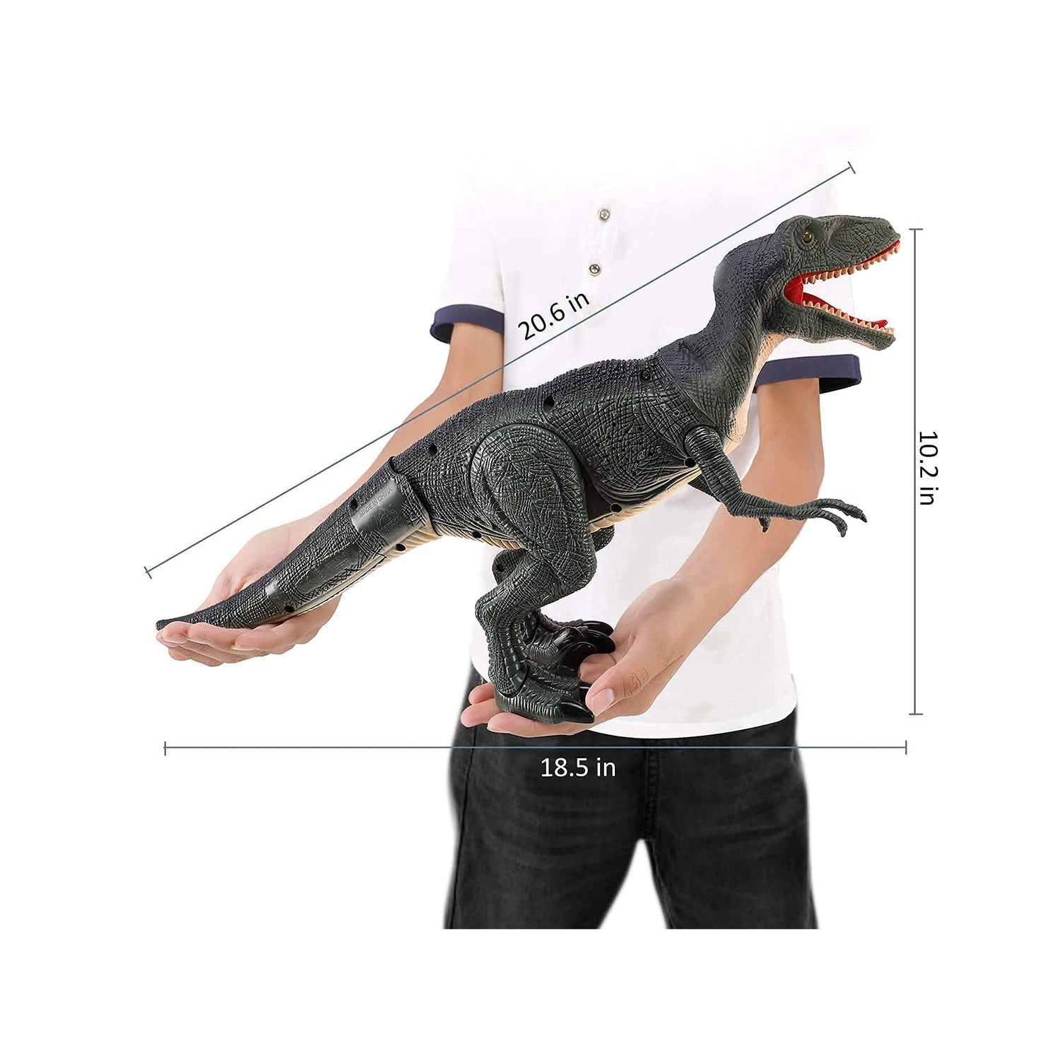 Contixo DR1 Remote Control Walking Velociraptor Dinosaur Toy-thumbmail-5