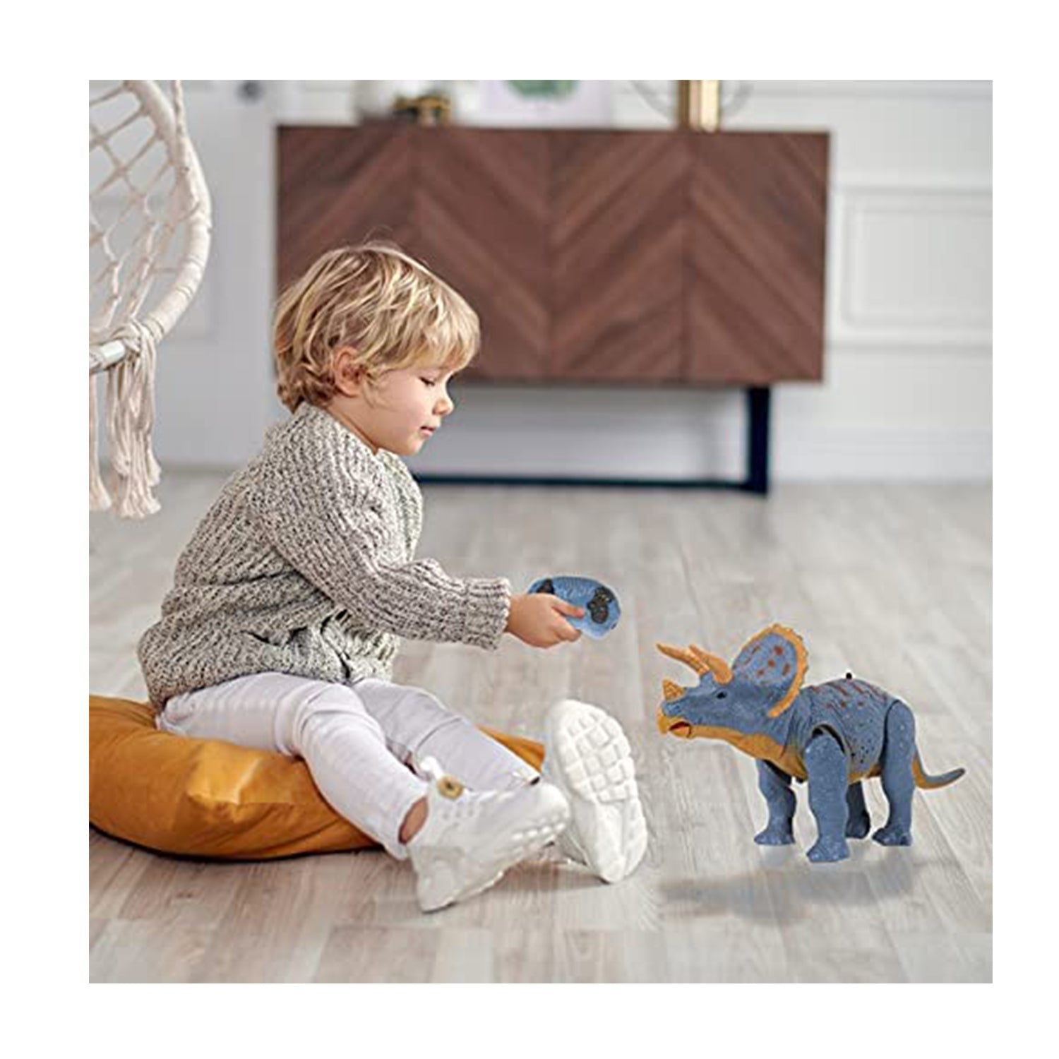 Contixo DR2 Remote Control RC Walking Triceratops Dinosaur Toy-thumbmail-3