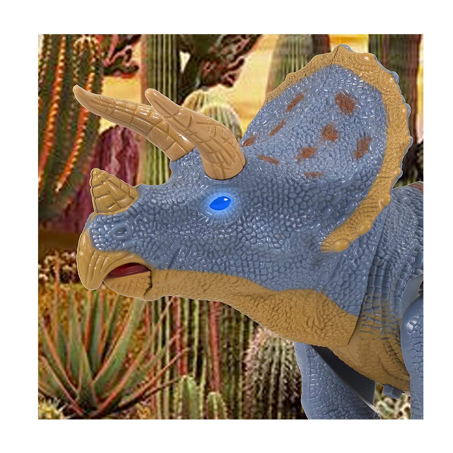 Contixo DR2 Remote Control RC Walking Triceratops Dinosaur Toy-thumbmail-7