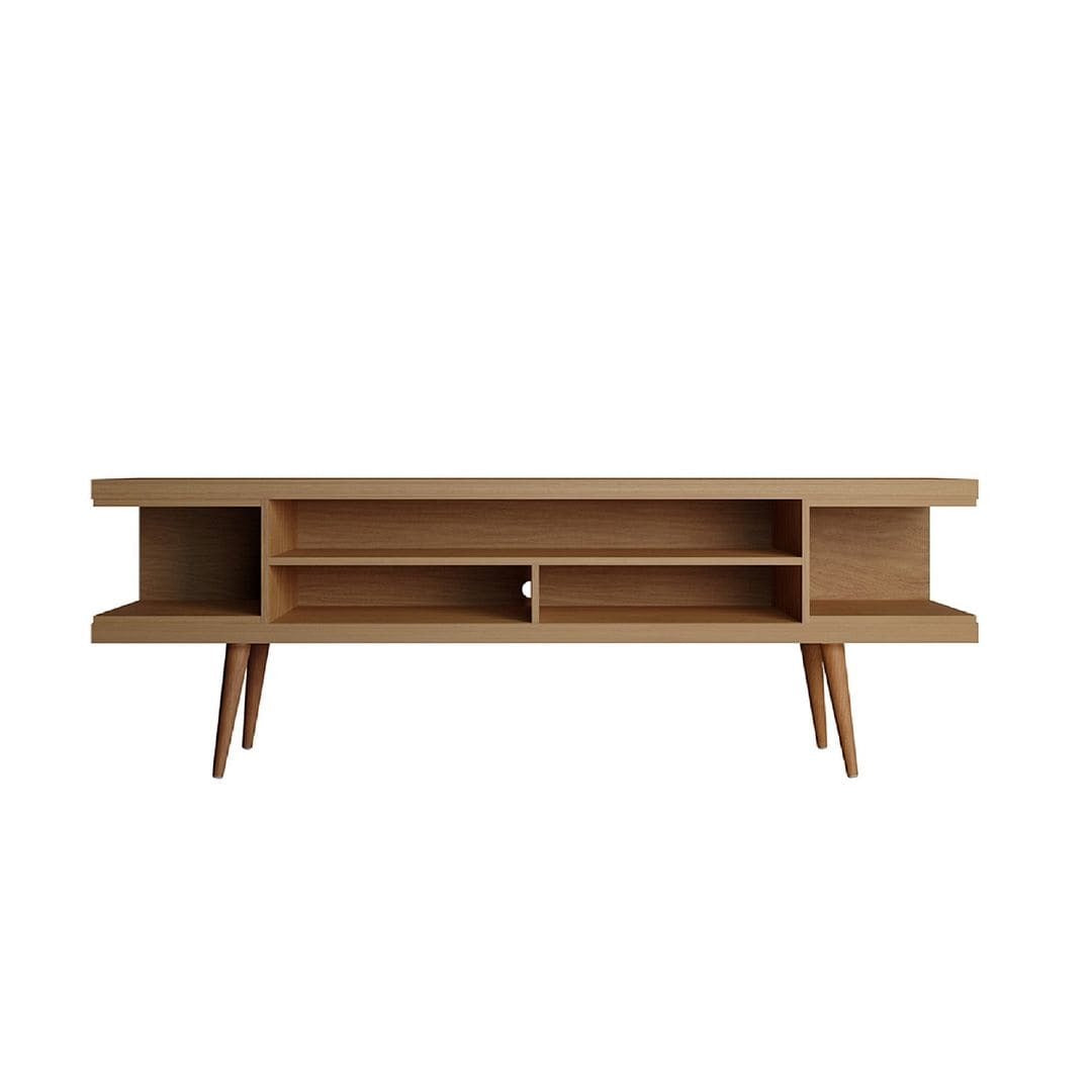 Manhattan Comfort Utopia 70" TV Stand With Splayed Wooden Legs-thumbmail-4