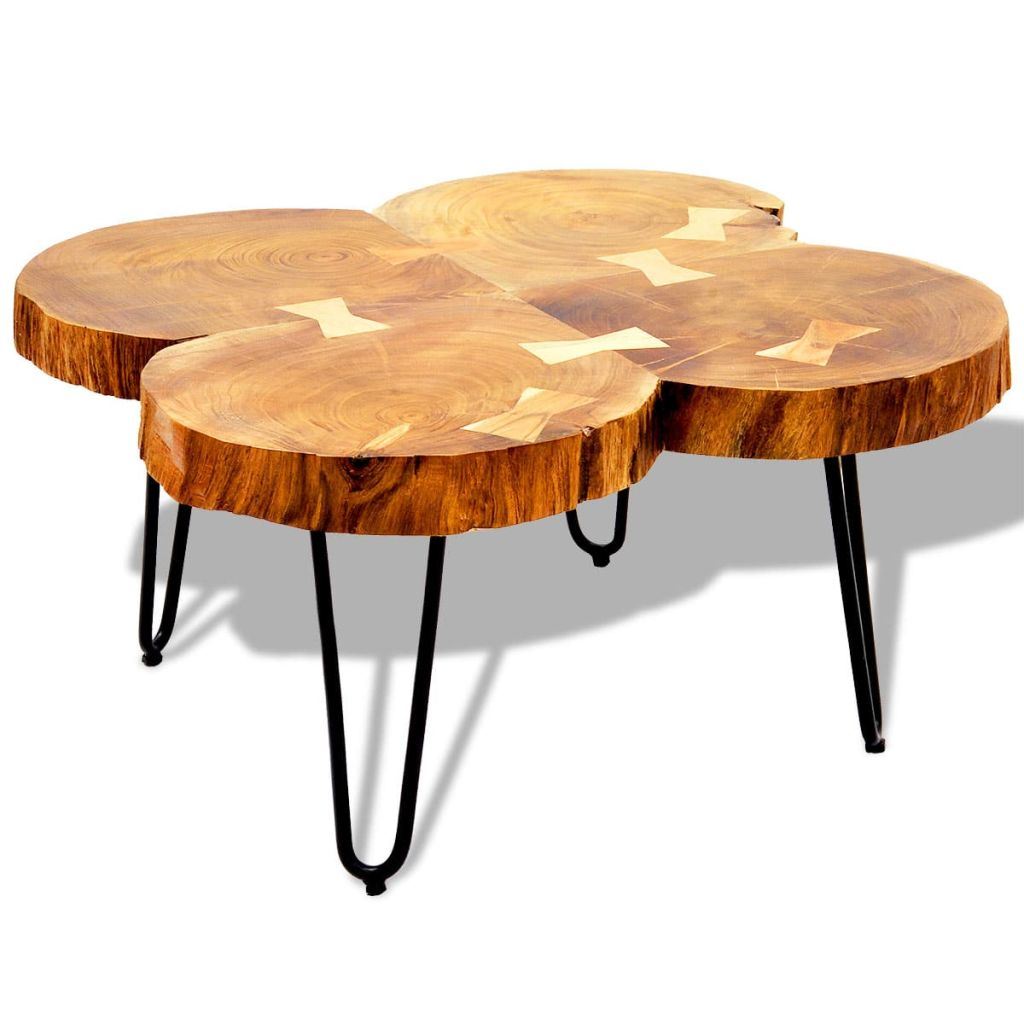 Trunks Solid Sheesham Wood Coffee Table 13.8" 4-thumbmail-6