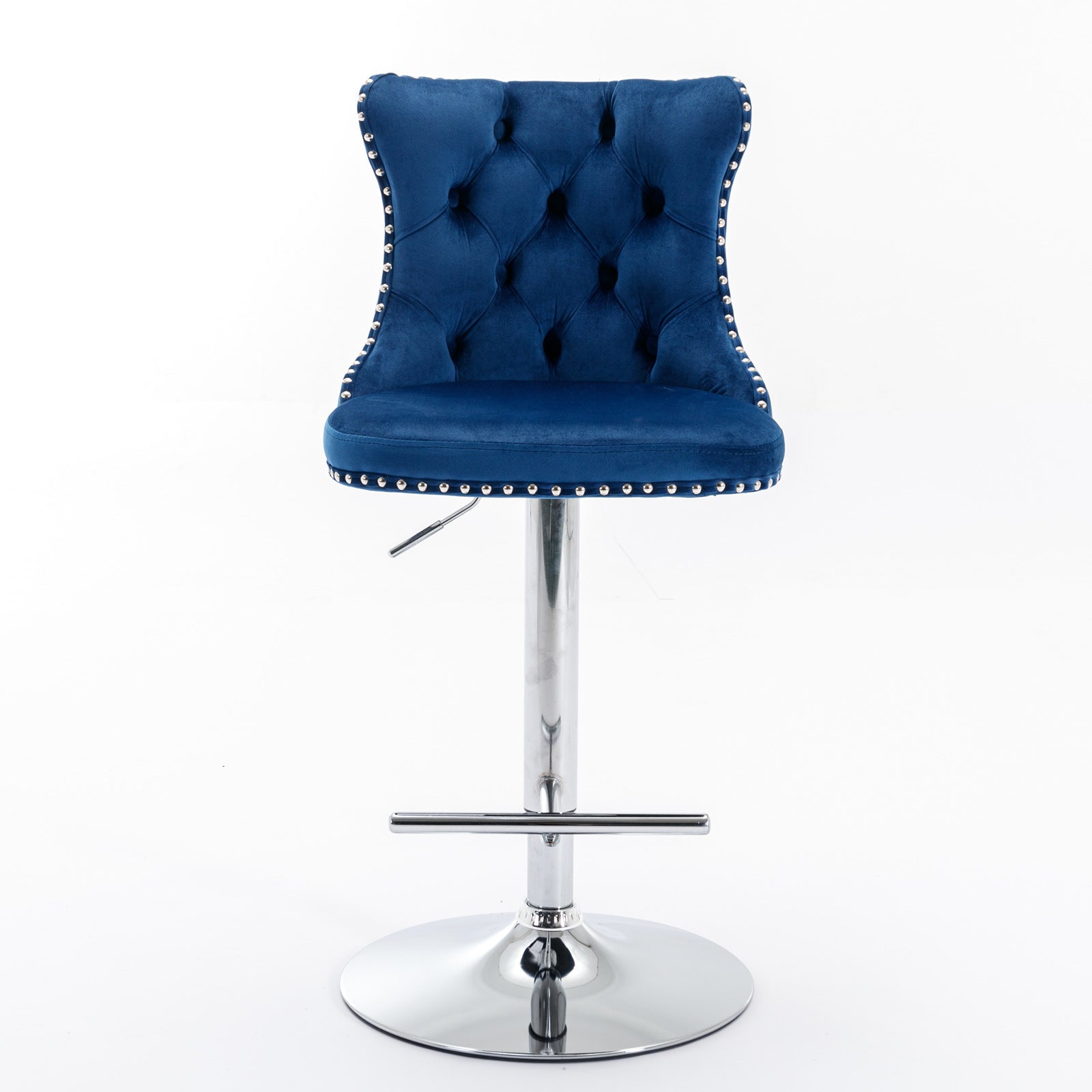 Set of 2  Swivel Velvet Barstools-thumbmail-9