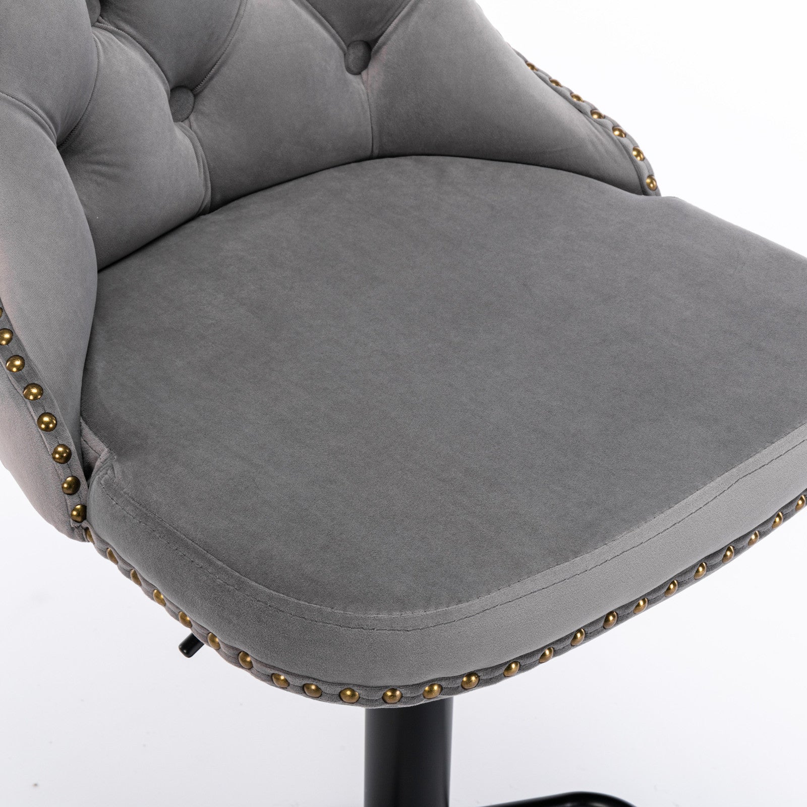 Set of 2 Swivel Velvet Barstools-thumbmail-4