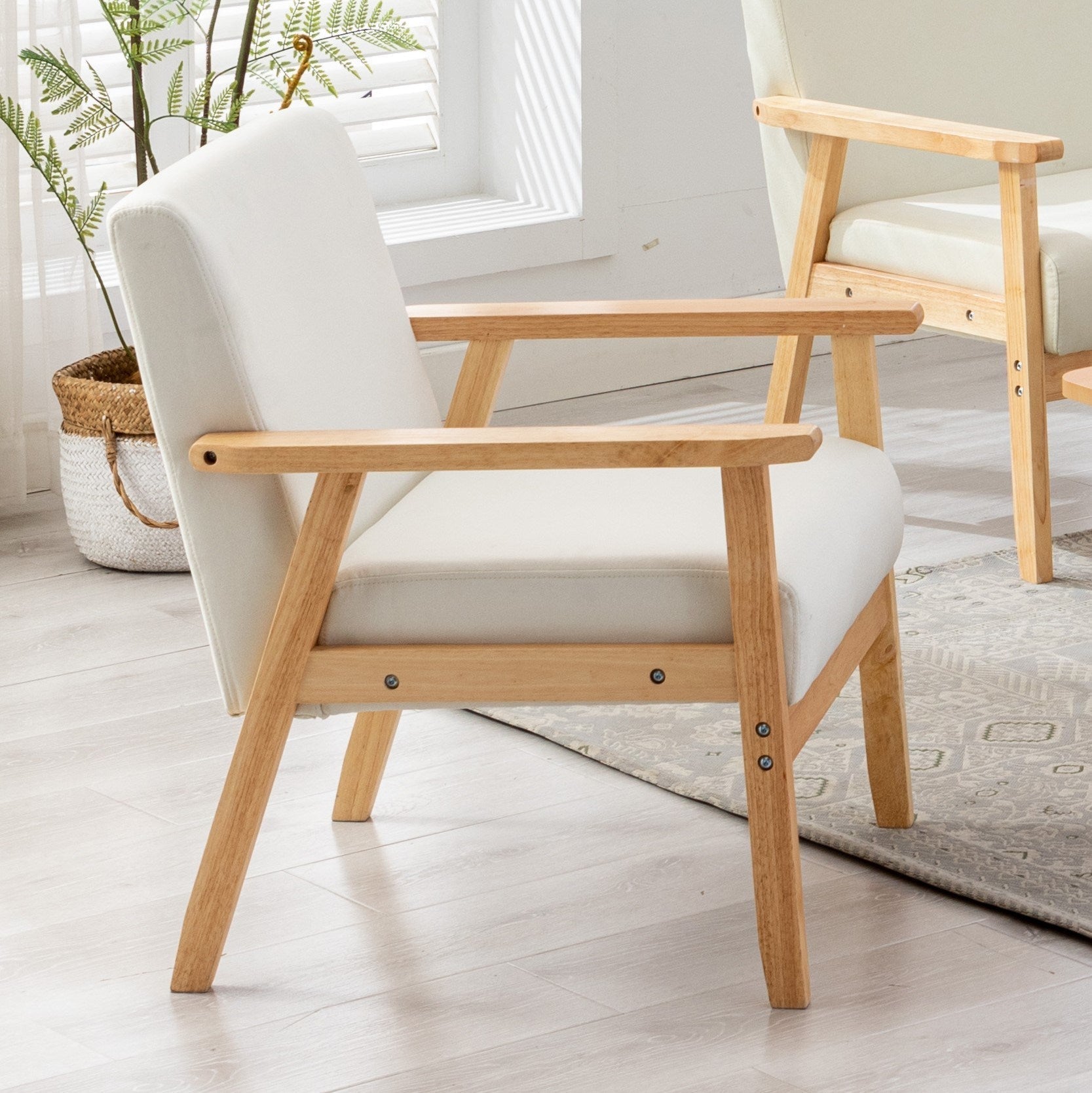 Bahamas Beige Linen Fabric Chair-thumbmail-1