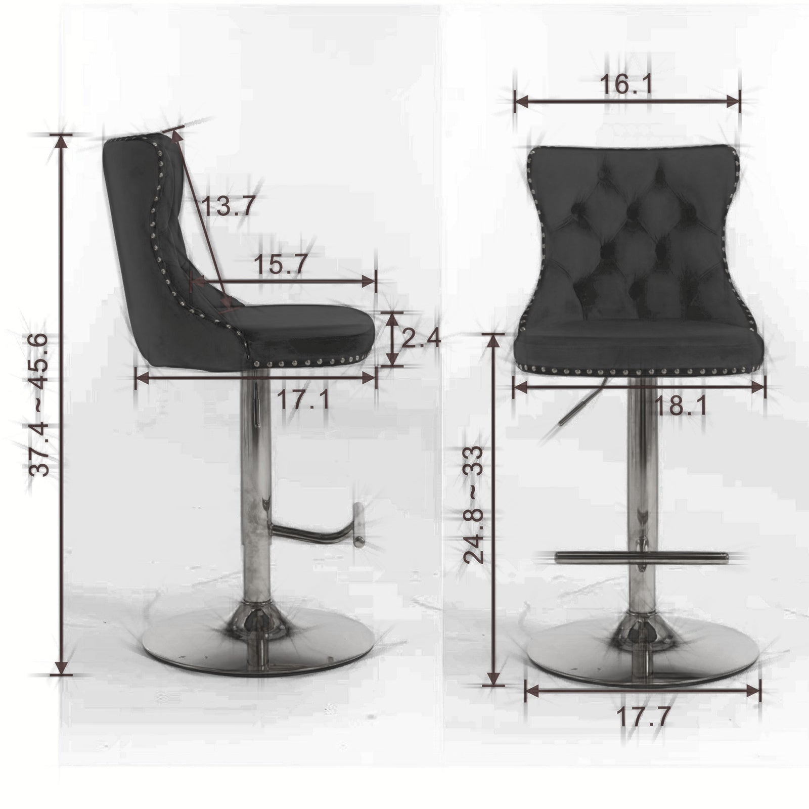 Golden Swivel Velvet Barstools-thumbmail-6