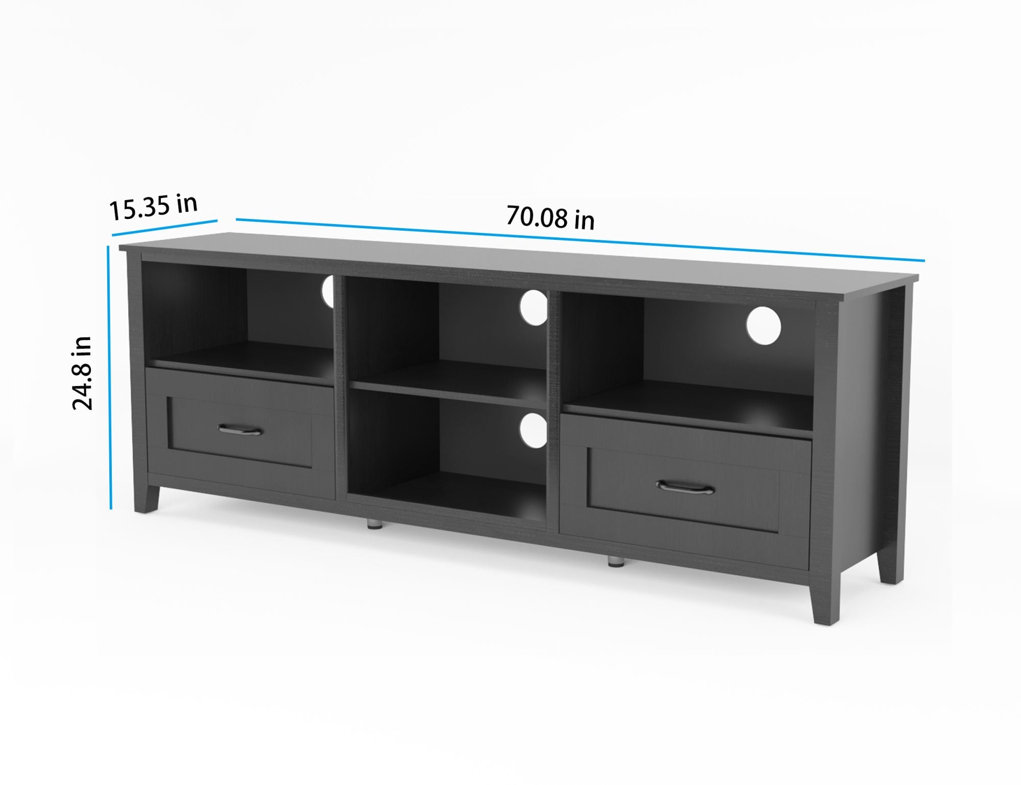 Black TV Stand for Living Room and Bedroom-thumbmail-9