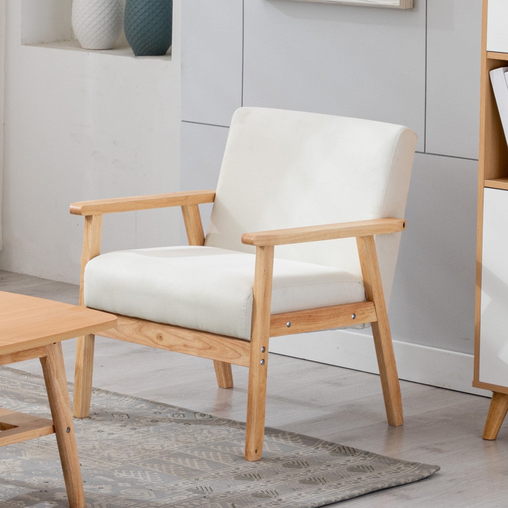 Bahamas Beige Linen Fabric Chair-thumbmail-2